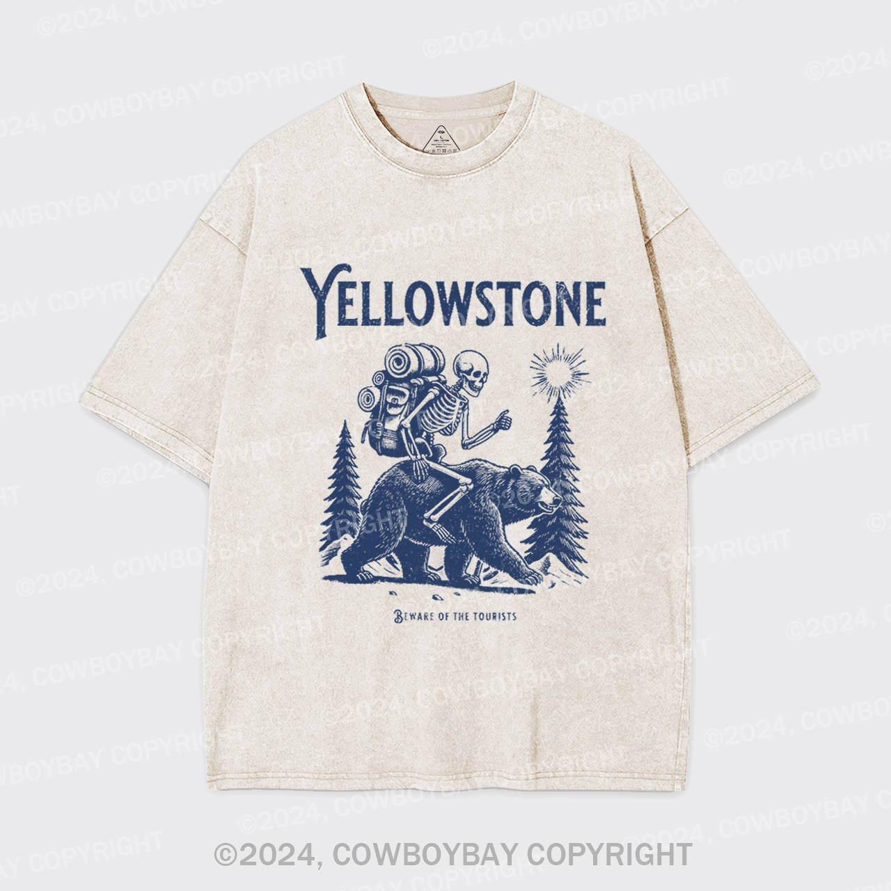 Yellowstone Skeleton Crewneck Garment-dye Tees