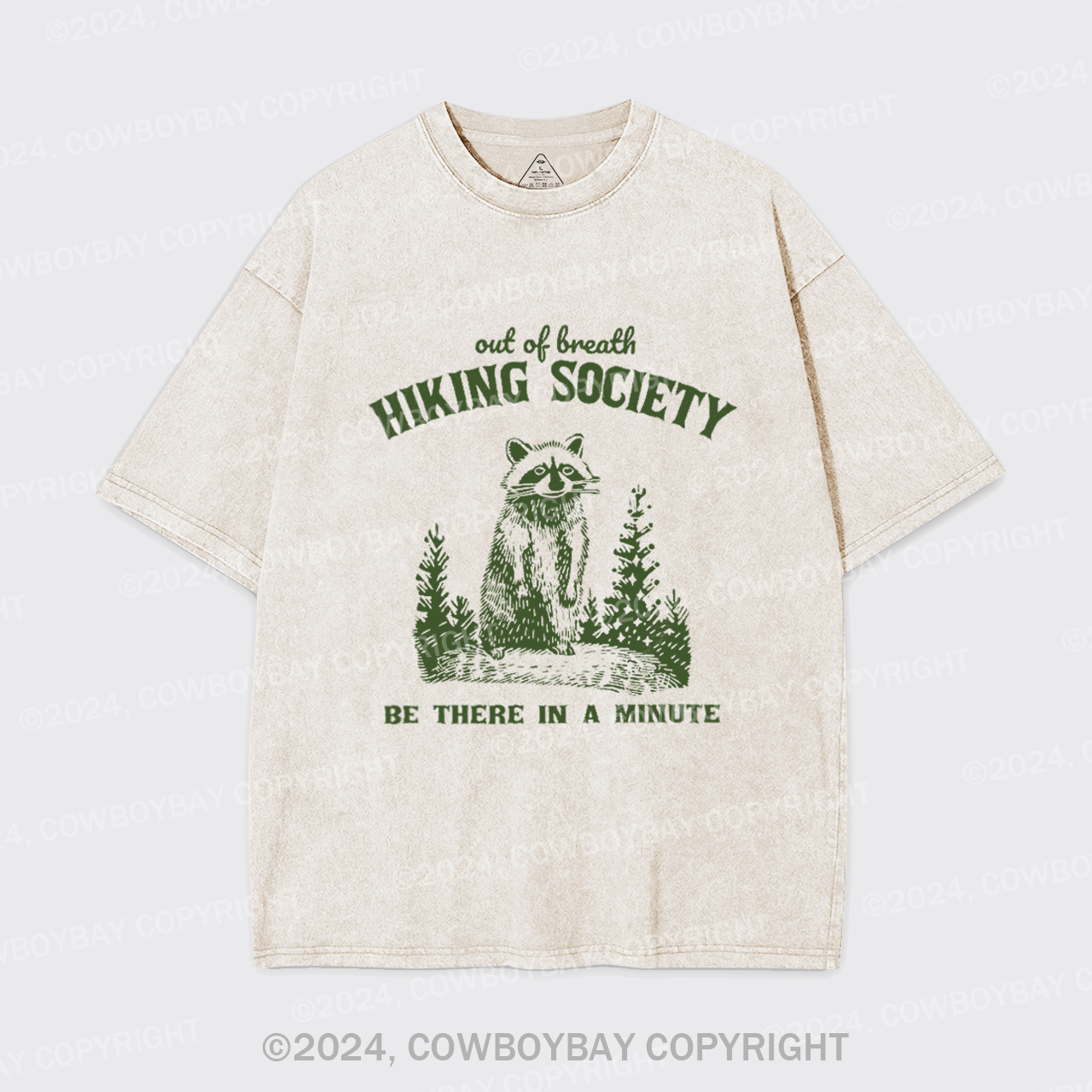 Out Of Breath Hiking Society Garment-dye Tees