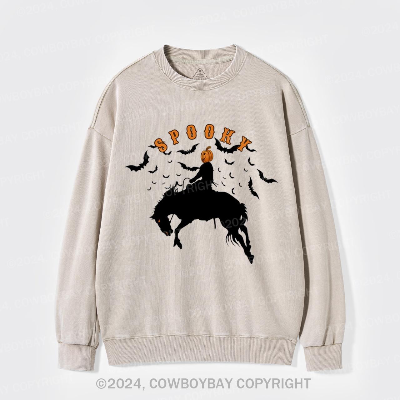 Spooky Bronc Washed Sweatshirts
