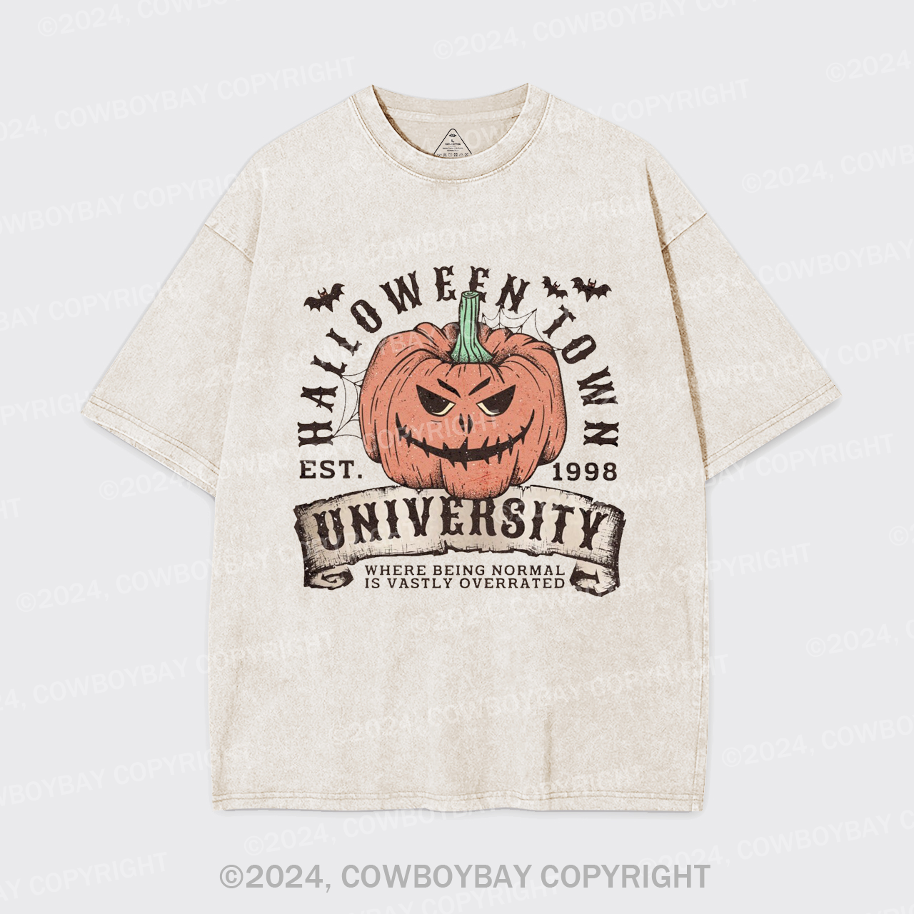 Halloween Town Fall Pumpkin Garment-dye Tees