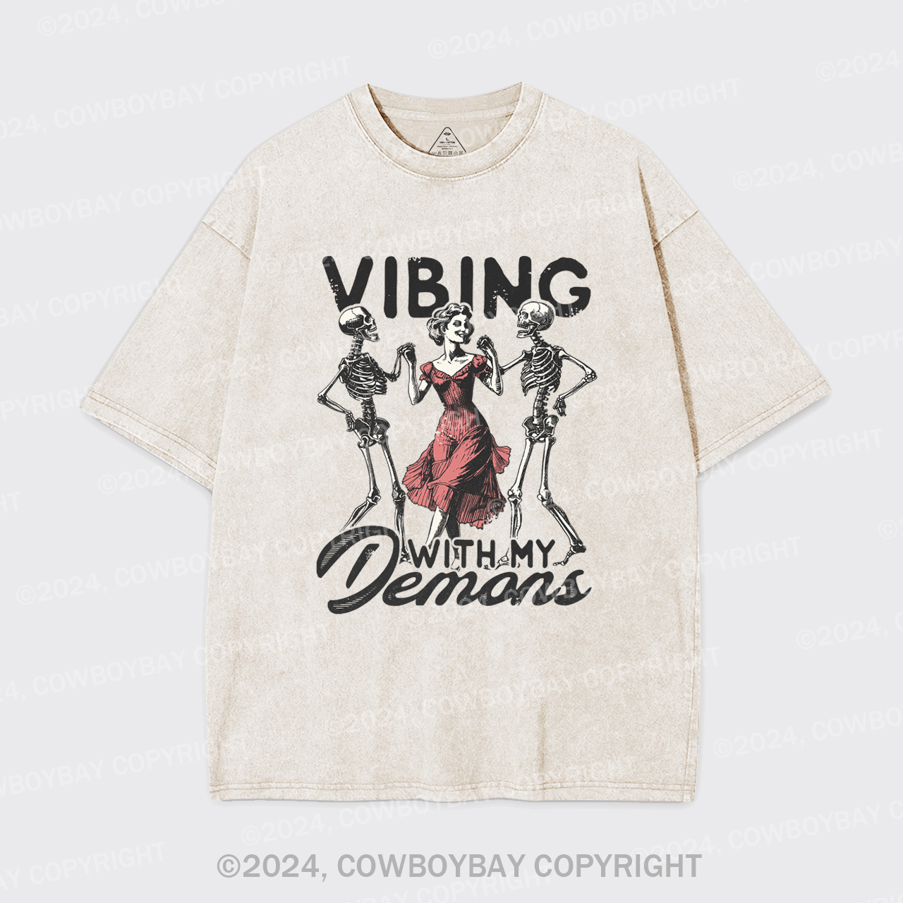 Vibing With My Demons Garment-dye Tees