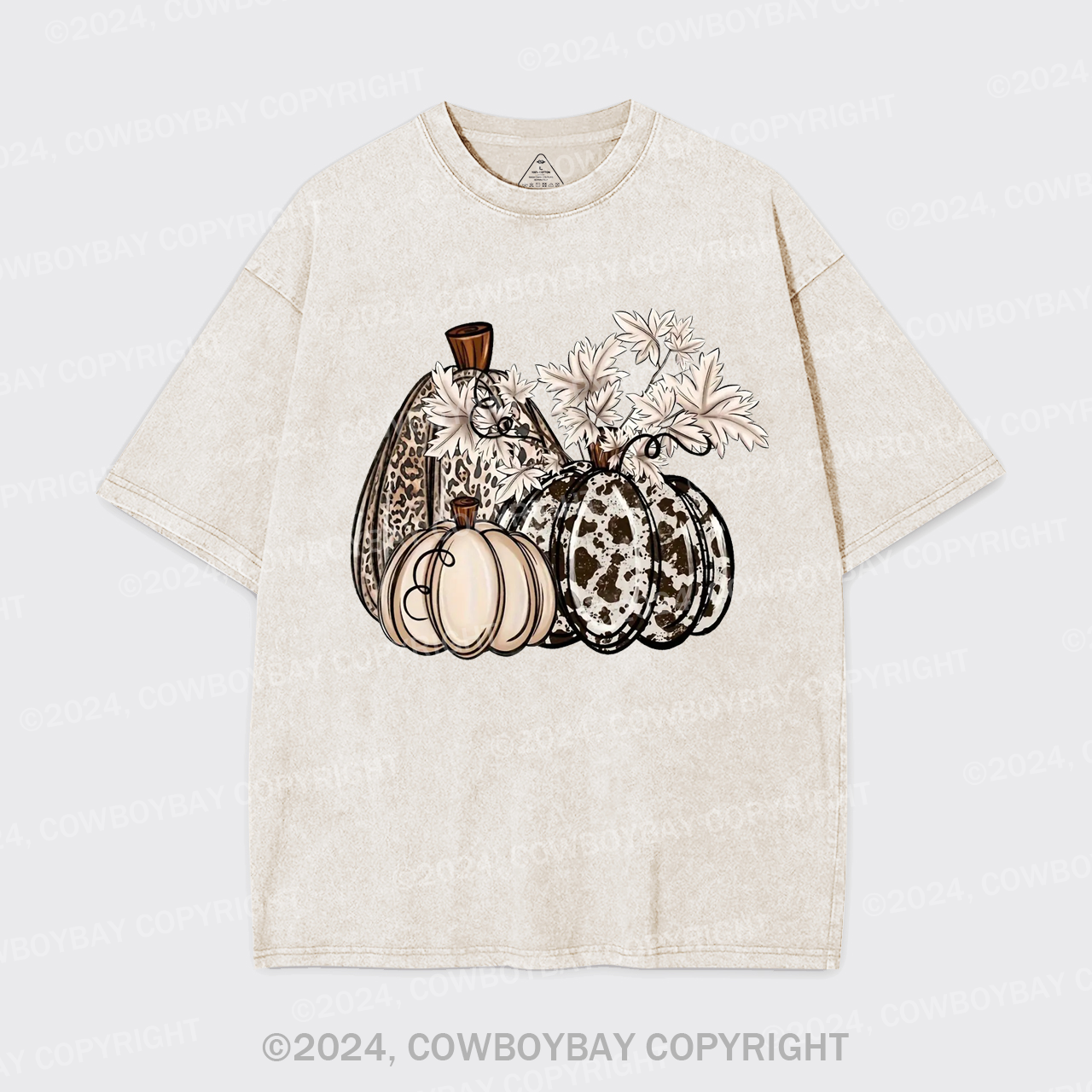 Pumpkins Fall Halloween Garment-dye Tees