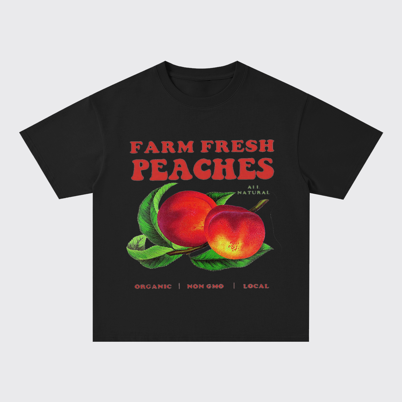 Retro Style-Fresh Peaches Oversize T-Shirts