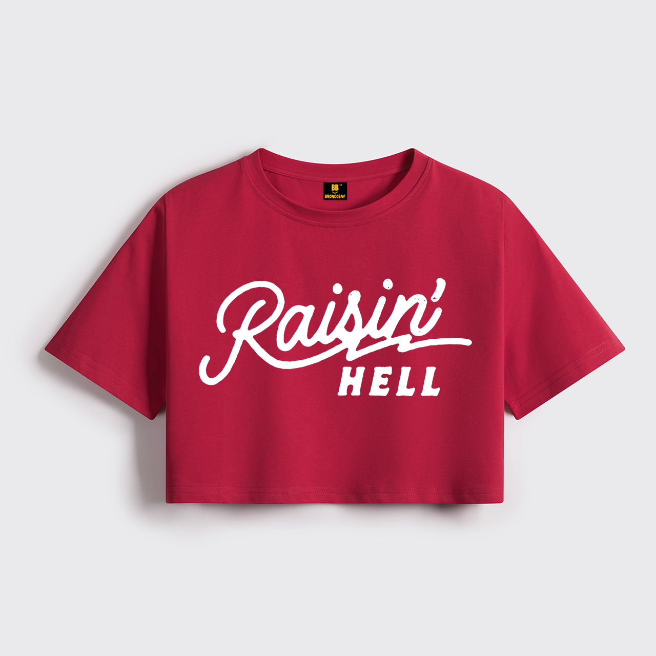 Raisin' Hell Cropped Boxy Tee