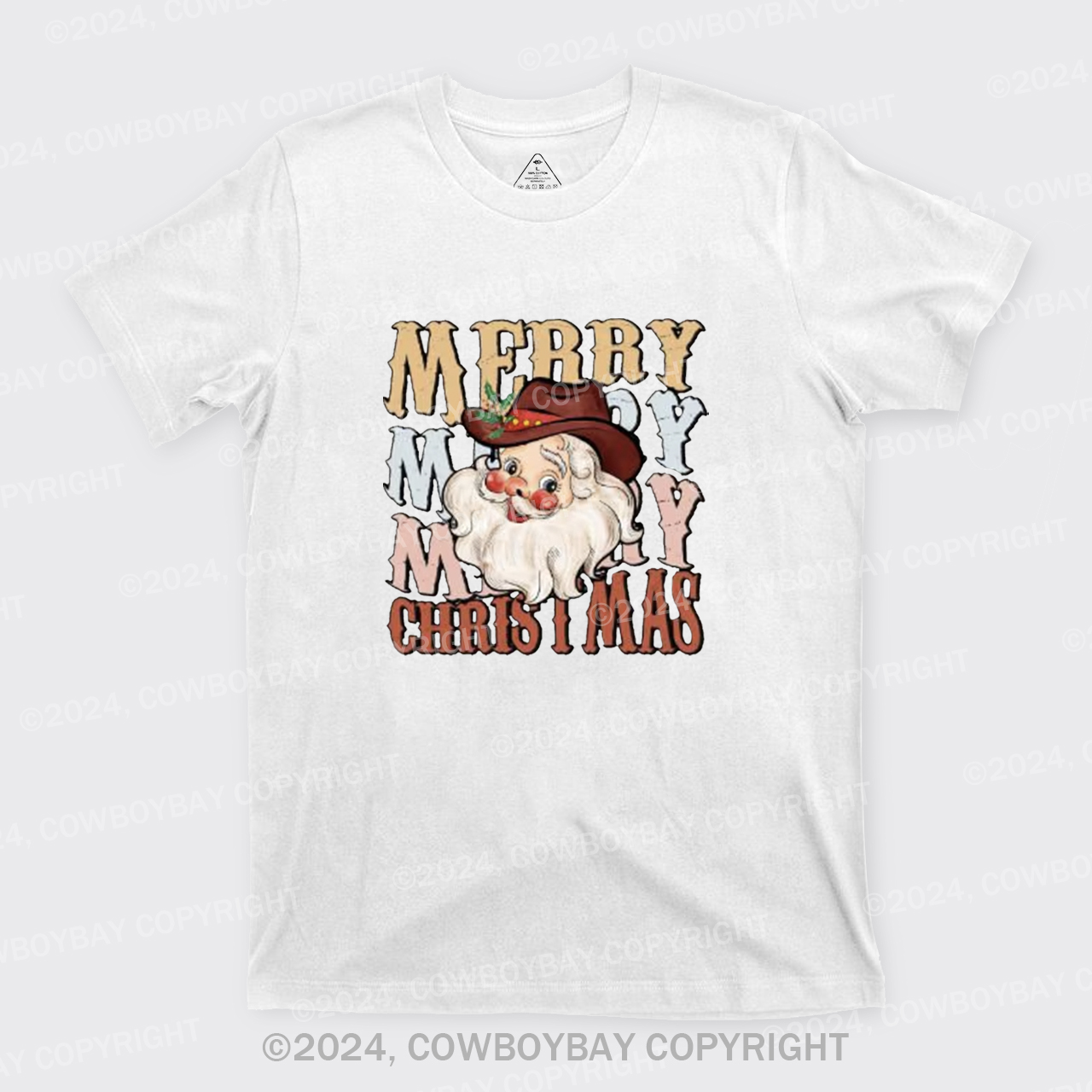 Merry Santa Cowboy T-Shirts
