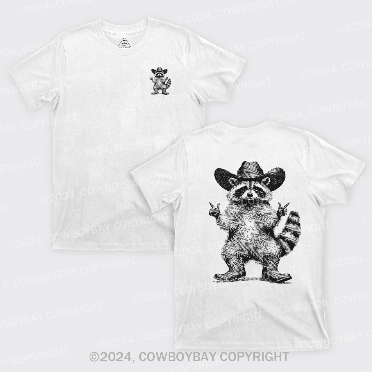 Cowboy Raccoon Vintage Style T-Shirts