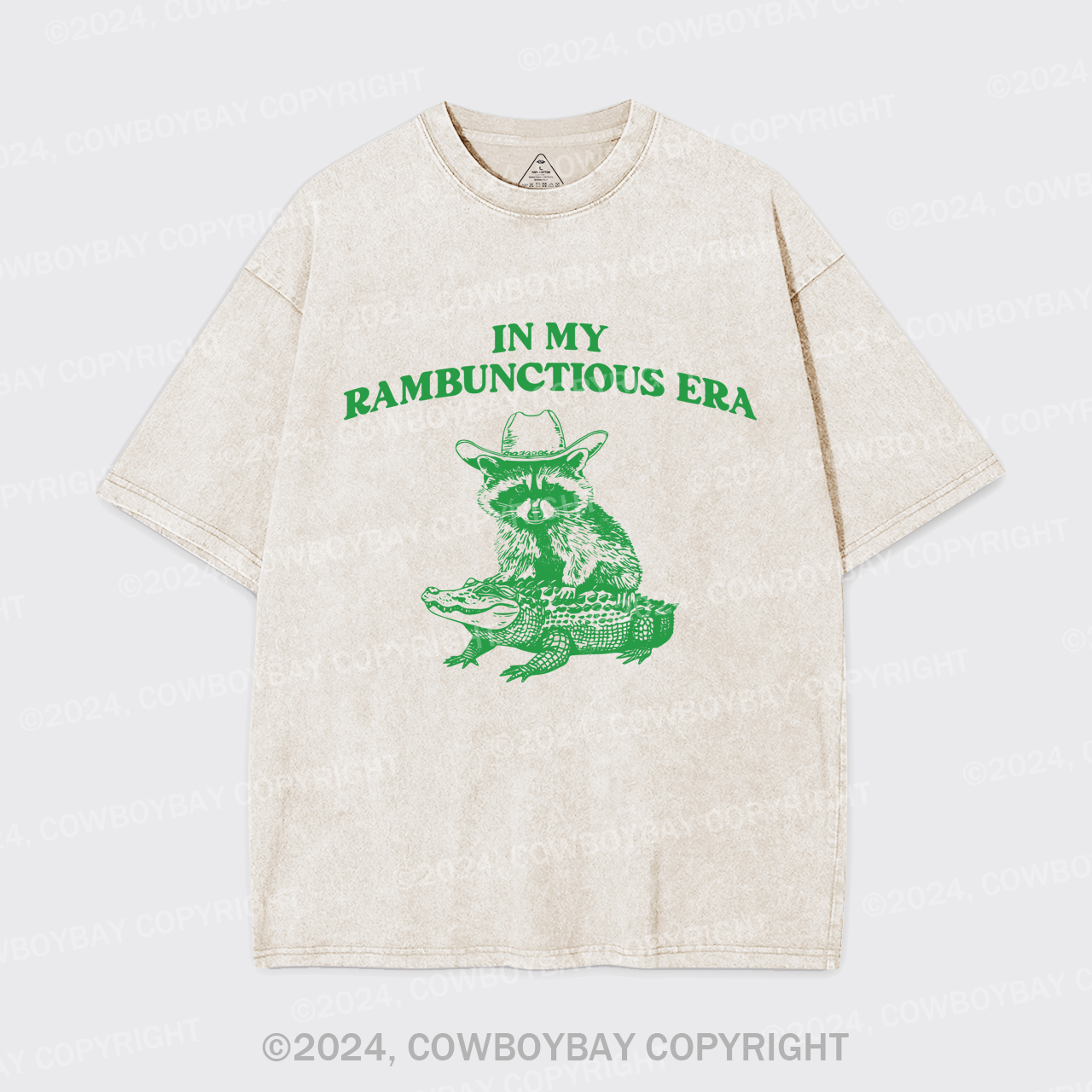 In My Rambunctious Era Racoon Garment-dye Tees