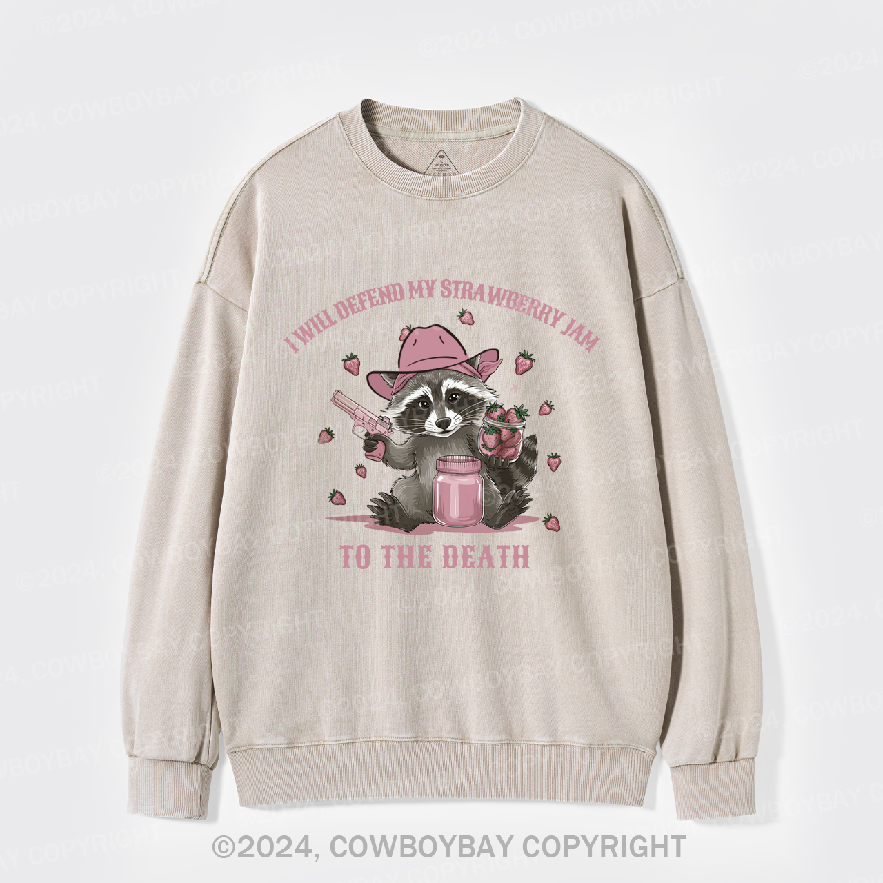 I Will Defend My Strawberry Jam To The Death Washed Sweatshirts