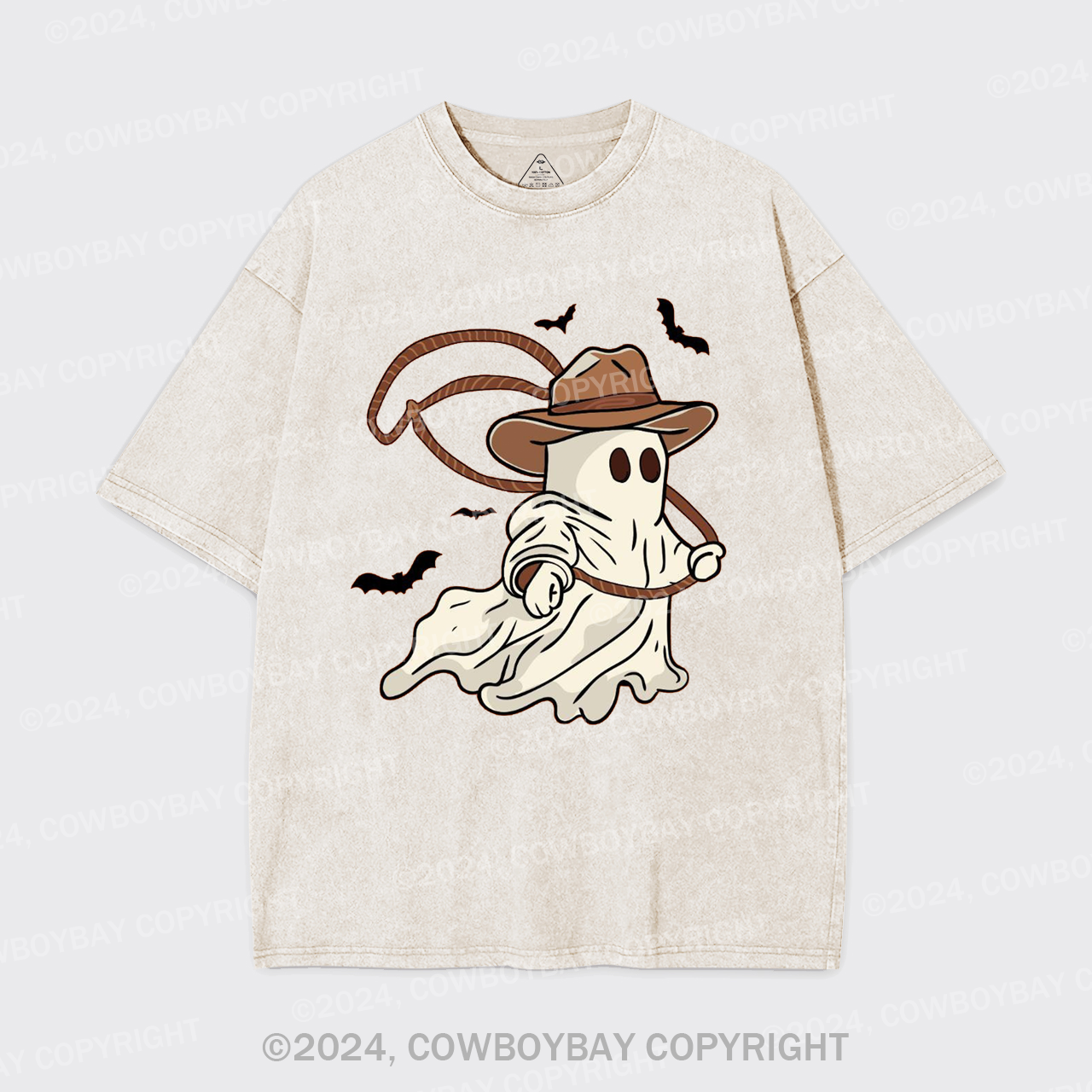 Ghost Cowboy Lasso Garment-dye Tees
