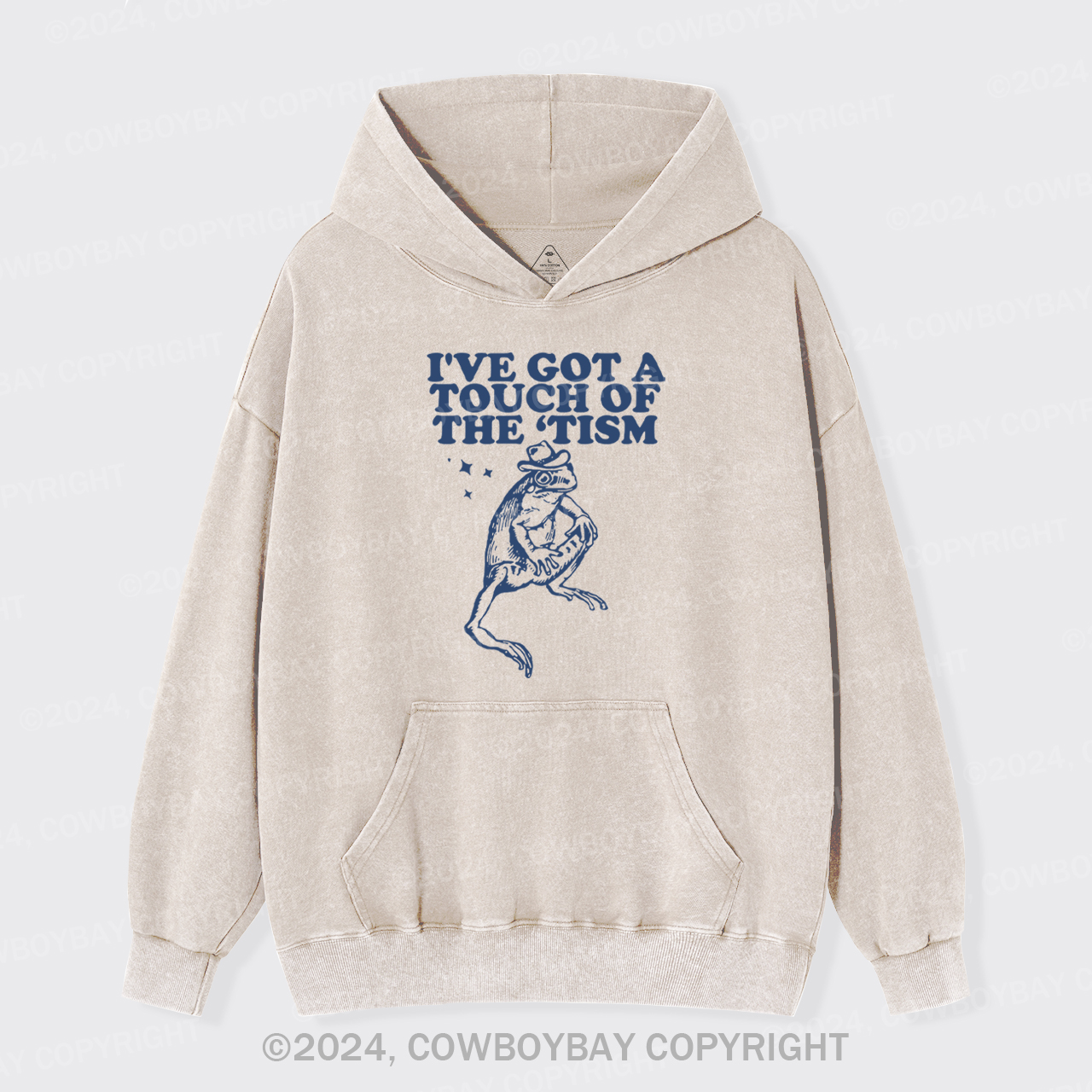 I've Got A Touch Of The Tism Garment-Dye Hoodies