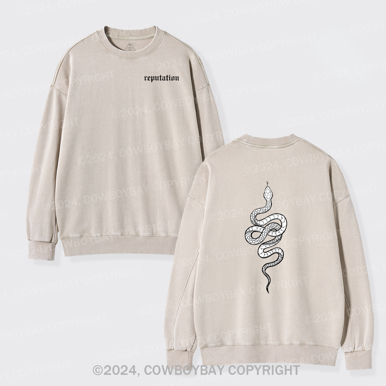 Reputation Look What You Made Me Do Washed Sweatshirts