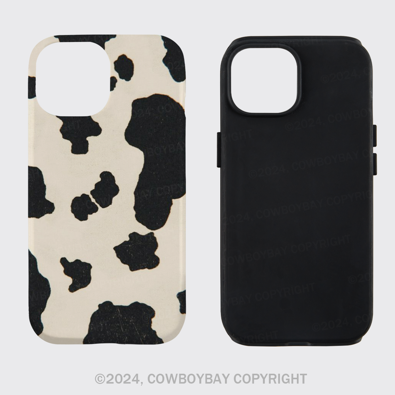 Vintage Cow Patchwork Phone Case