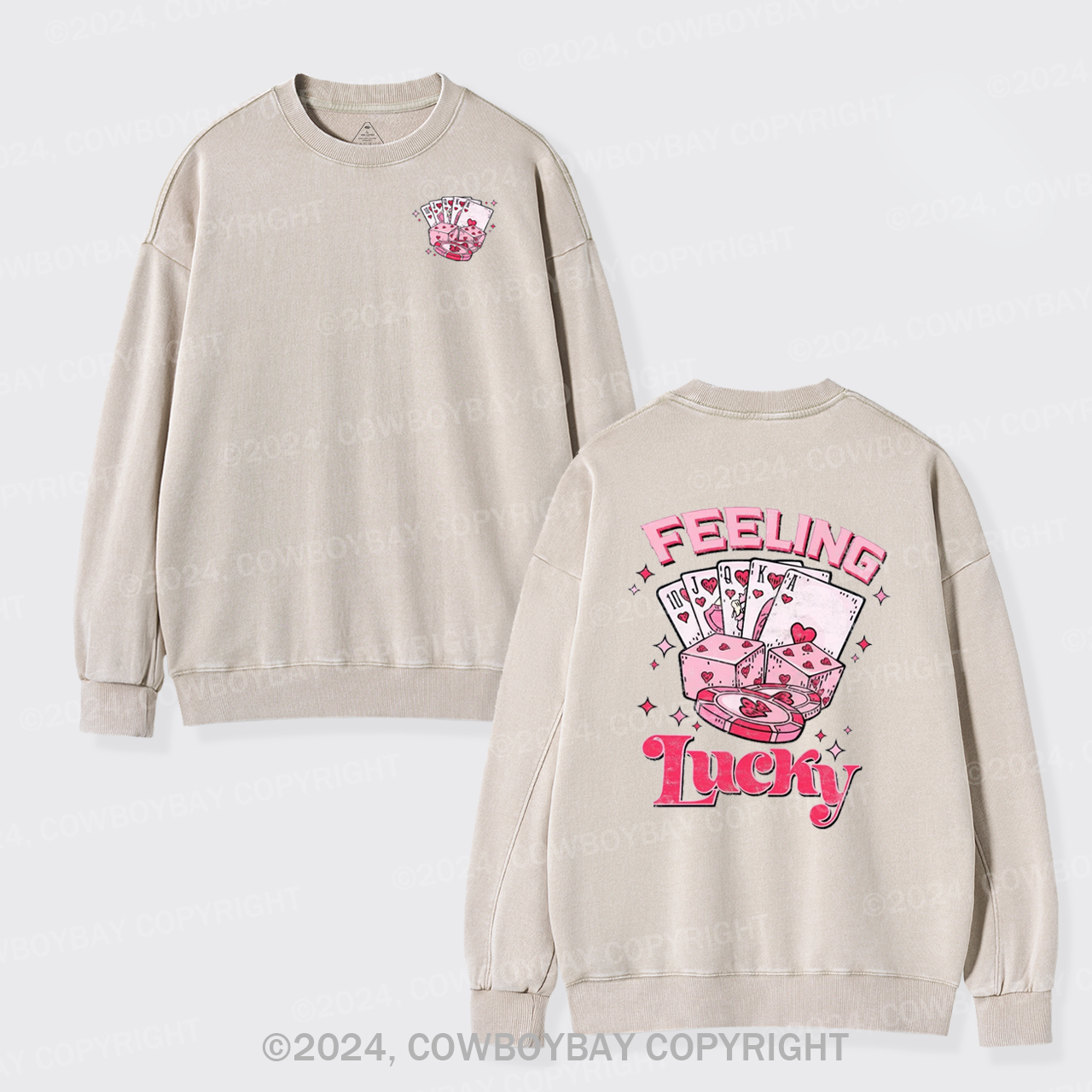 Feeling Lucky Washed Sweatshirts