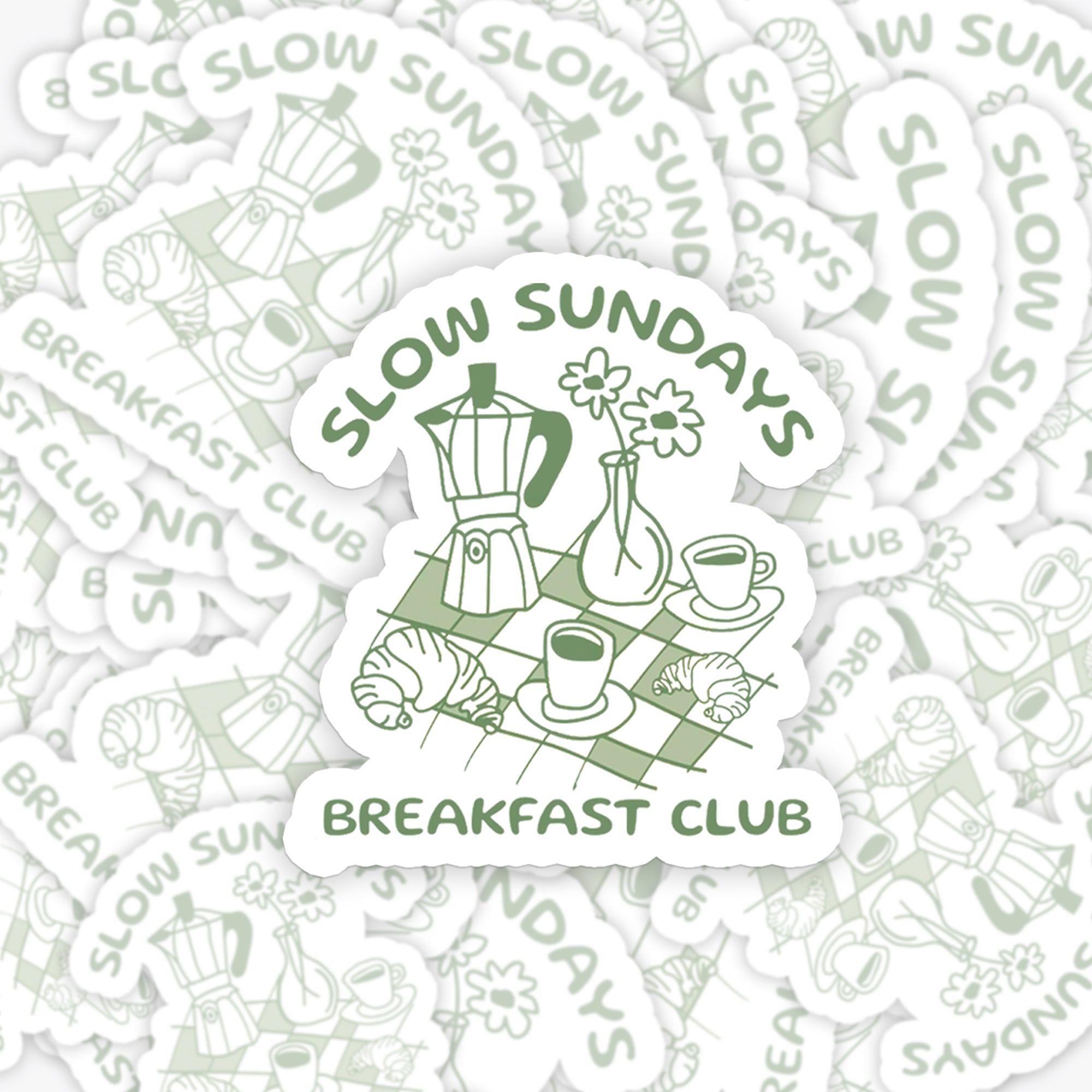 Breakfast Coffee Club_Cowboybay Sticker