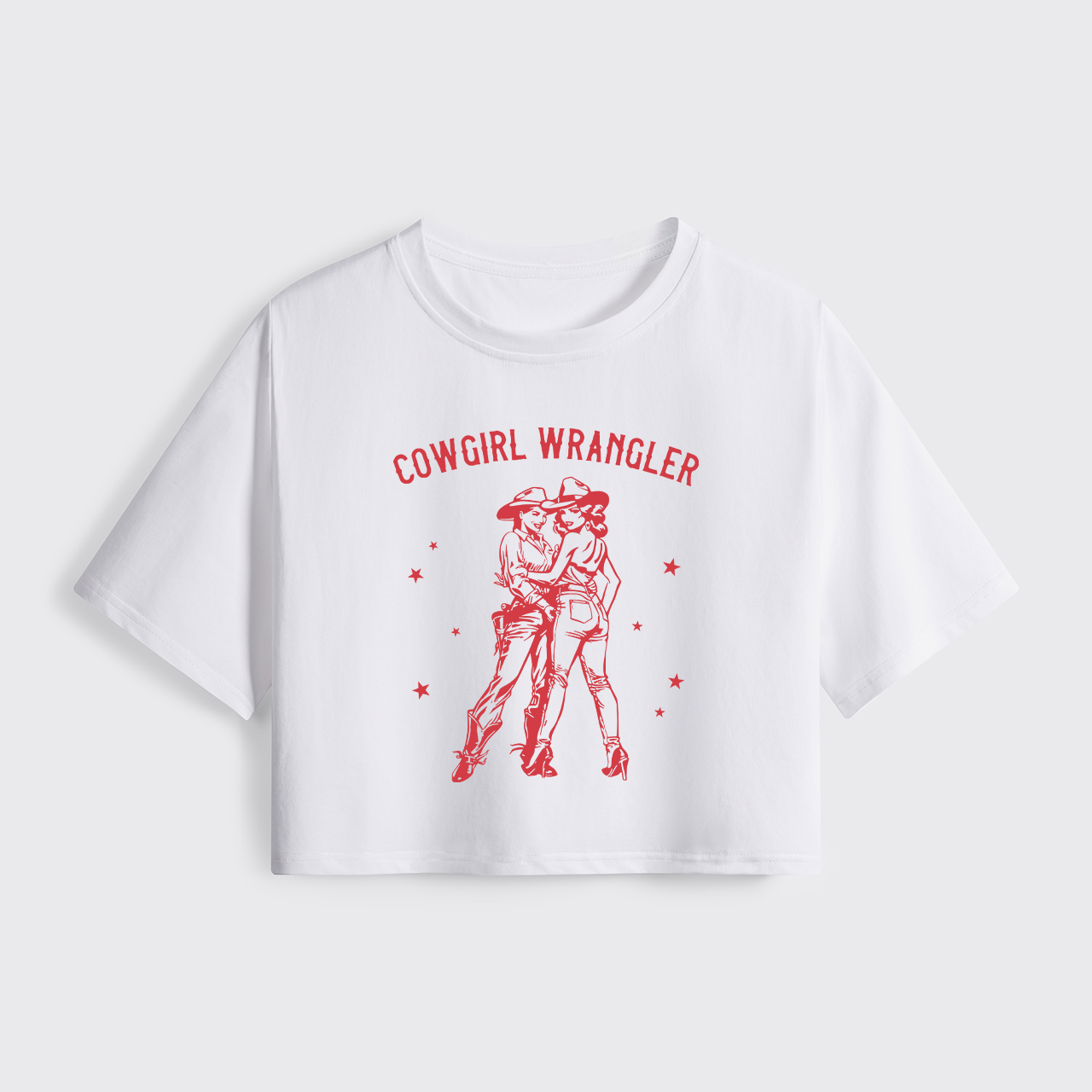 Western Cowgirl Cropped Boxy Tee