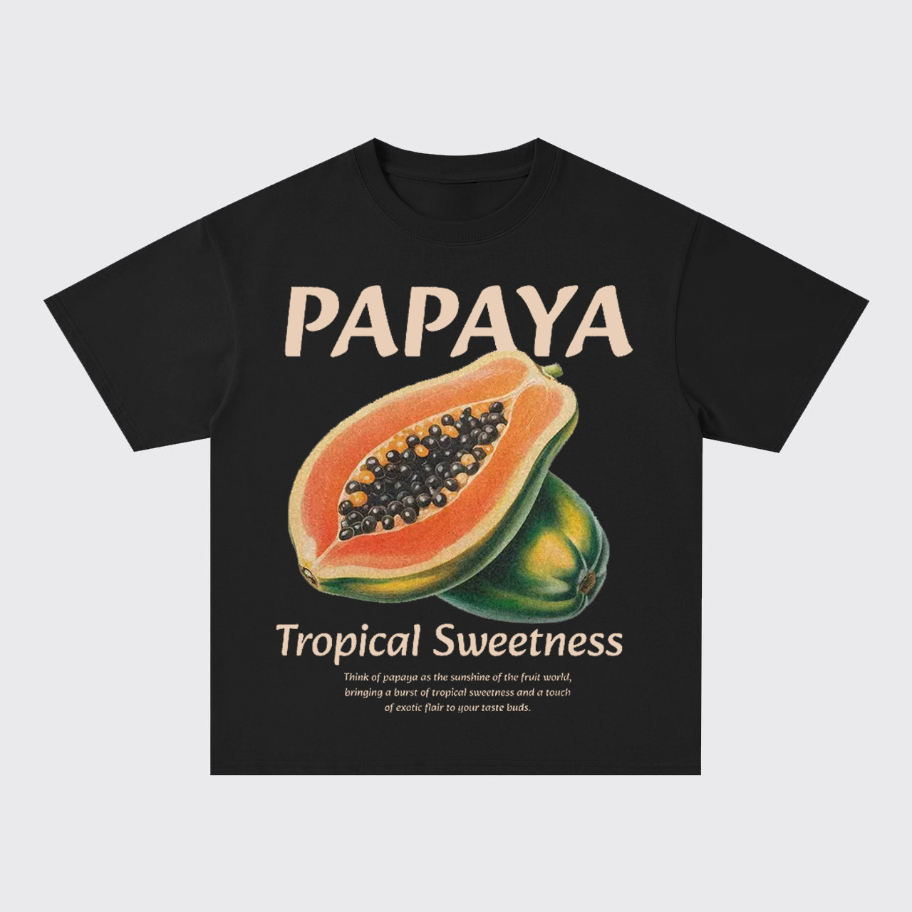 Retro Style-Fresh Papaya Oversize T-Shirts