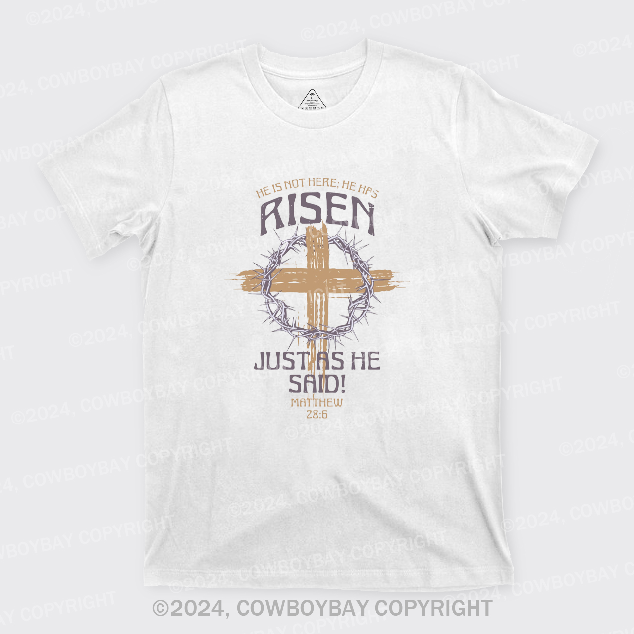 Retro He Is Not Here He Is Risen T-Shirts