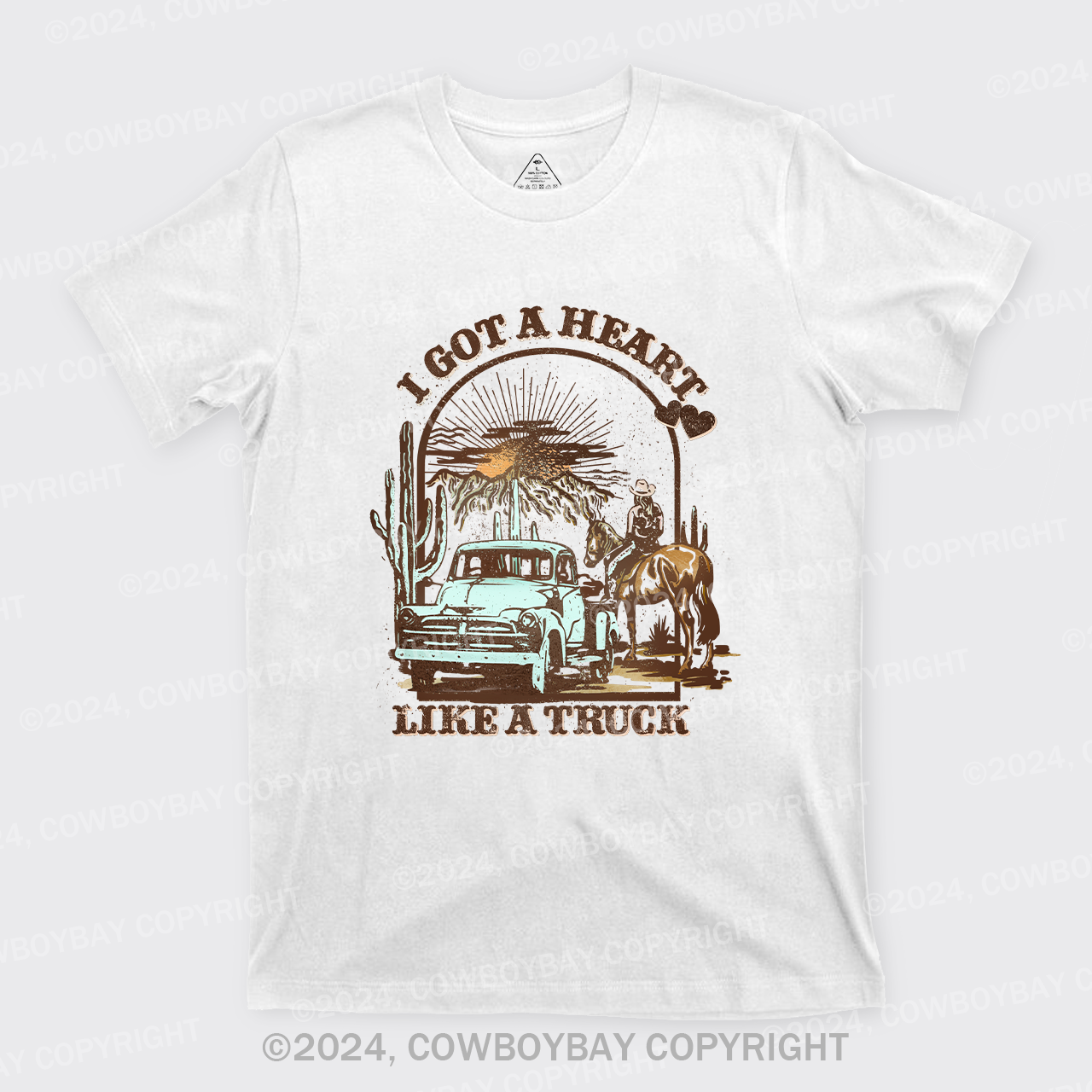 Heart Like A Truck Western Sunset Tees