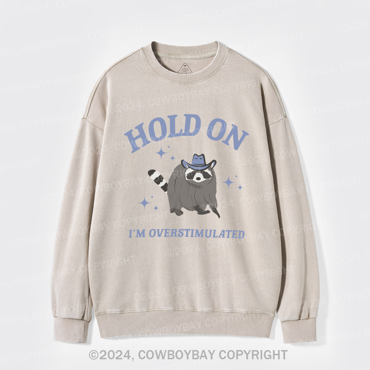 Wait,I'm Overstimulated ashed Sweatshirts