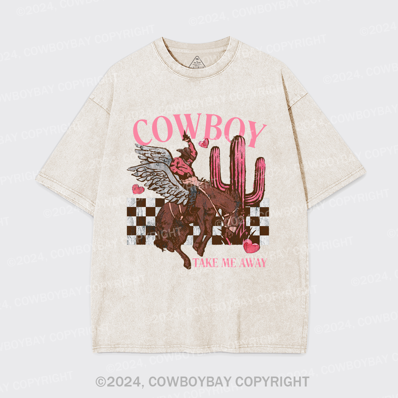 Cowboy Take Me Away Wild West Garment-dye Tees
