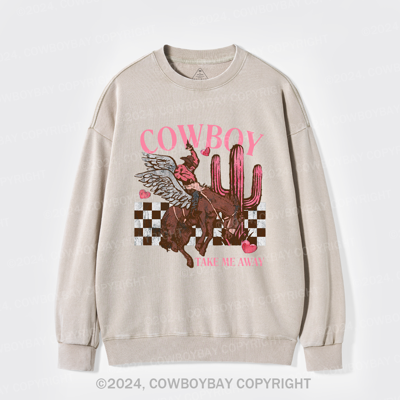 Cowboy Take Me Away Wild Washed Sweatshirts