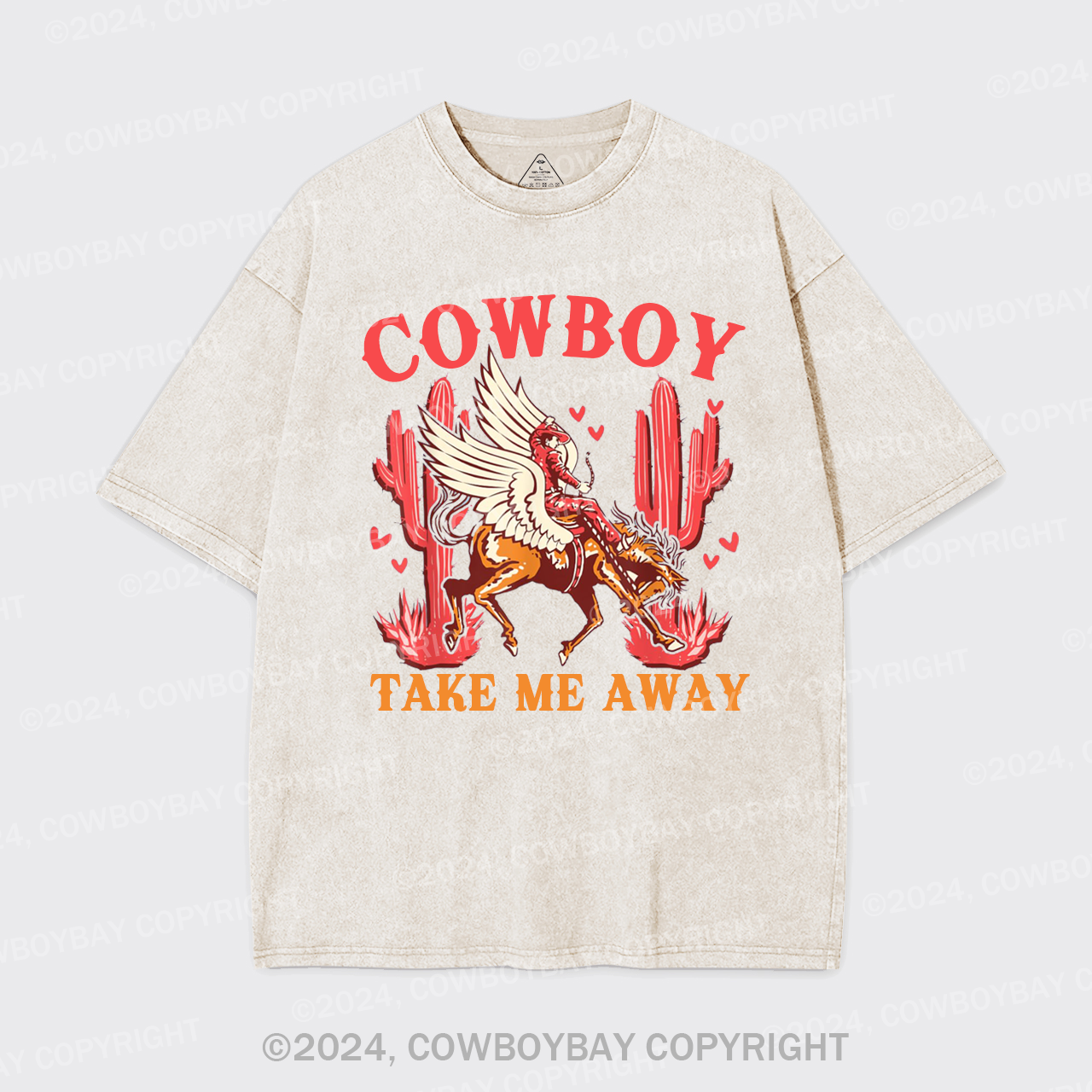 Wild West Cowboy Take Me Away Garment-dye Tees