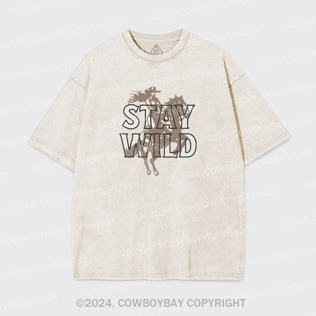 Stay Wild Cowgirl Horse Western Garment-dye Tees