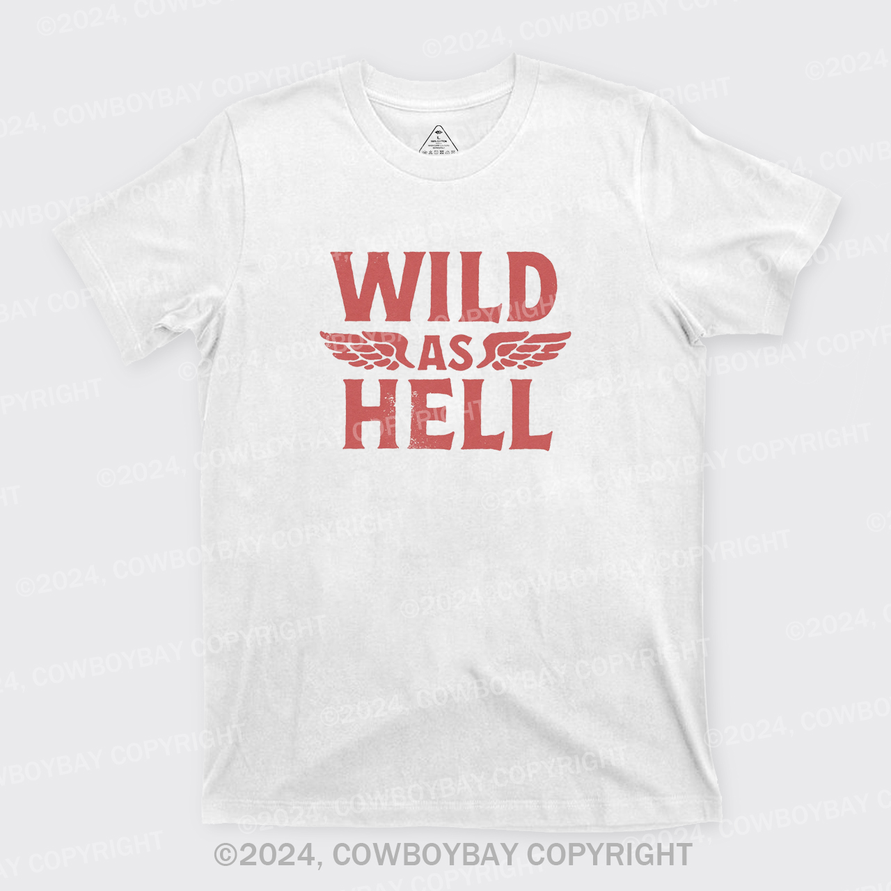 Wild As Hell Wings Rock N Roll Cowgirl T-Shirts