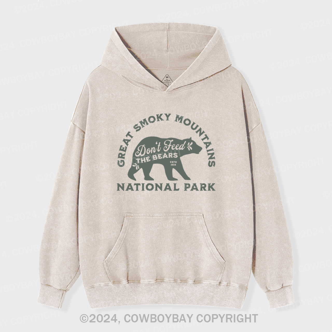 Don't Feed The Bears Garment-Dye Hoodies