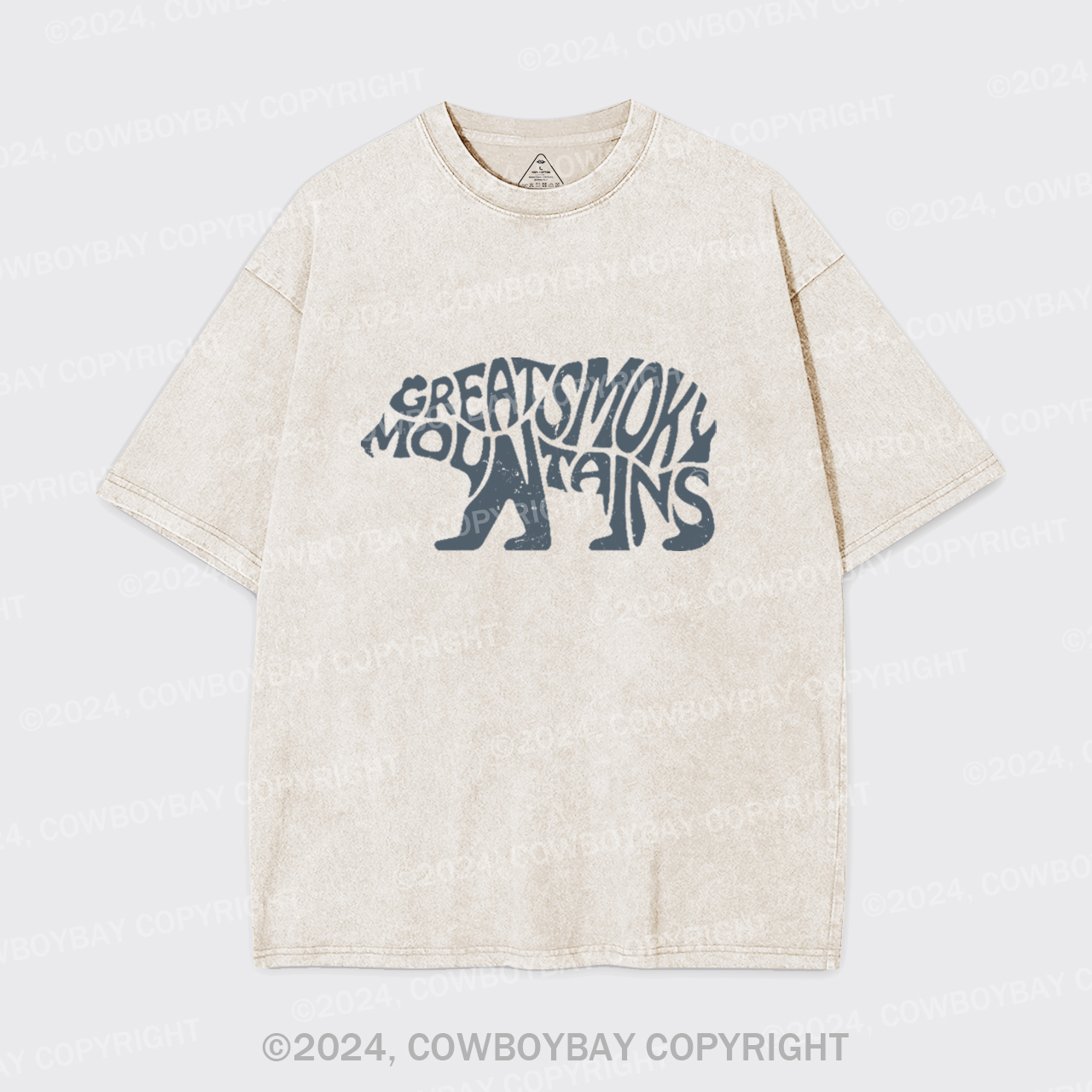 Great Smoky Mountains In A Bear Garment-dye Tees