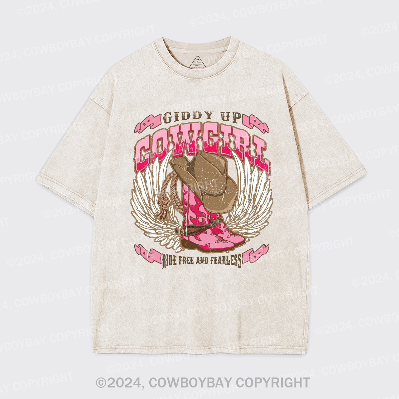 Giddy Up Cowgirl Garment-dye Tees