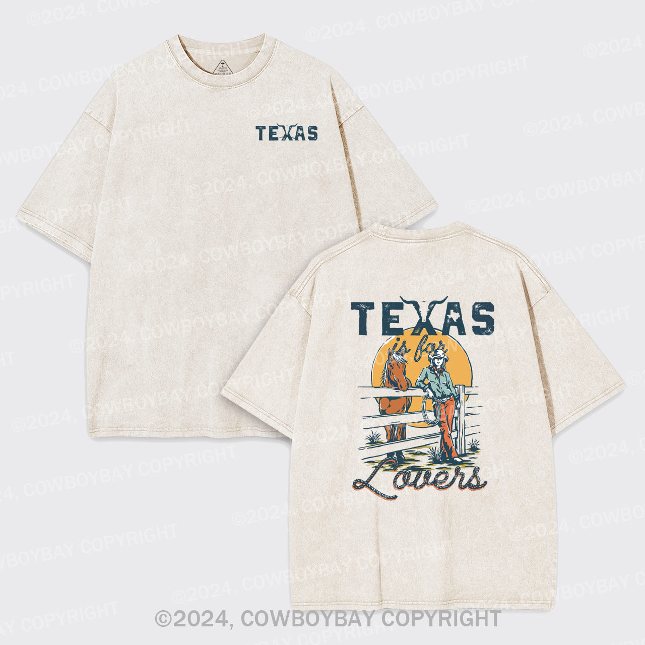 Texas Is For Lovers Garment-dye Tees