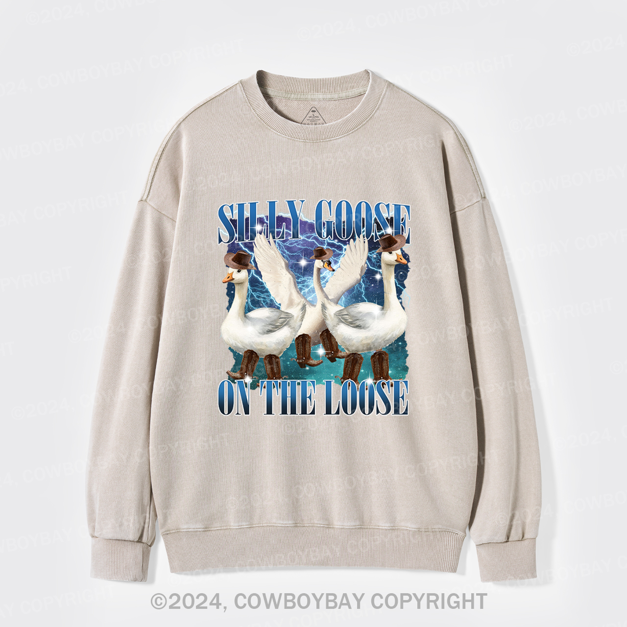 Silly Goose On The Loose Washed Sweatshirts