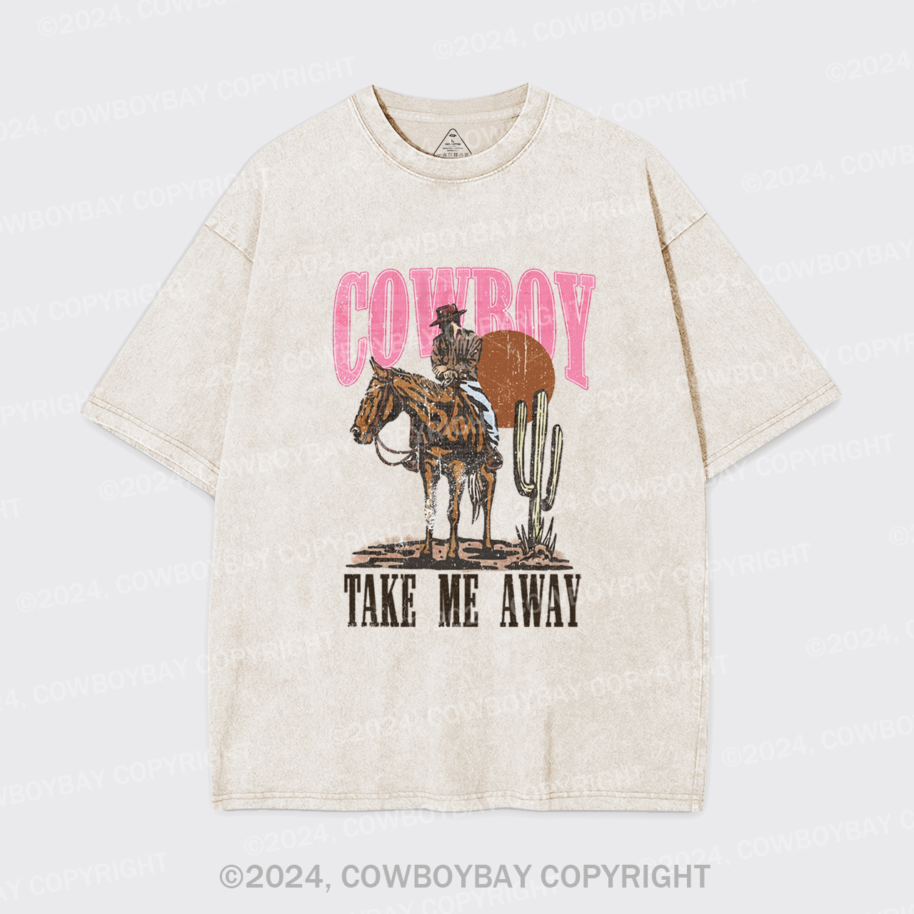 Cowboy Take Me Away Western Garment-dye Tees