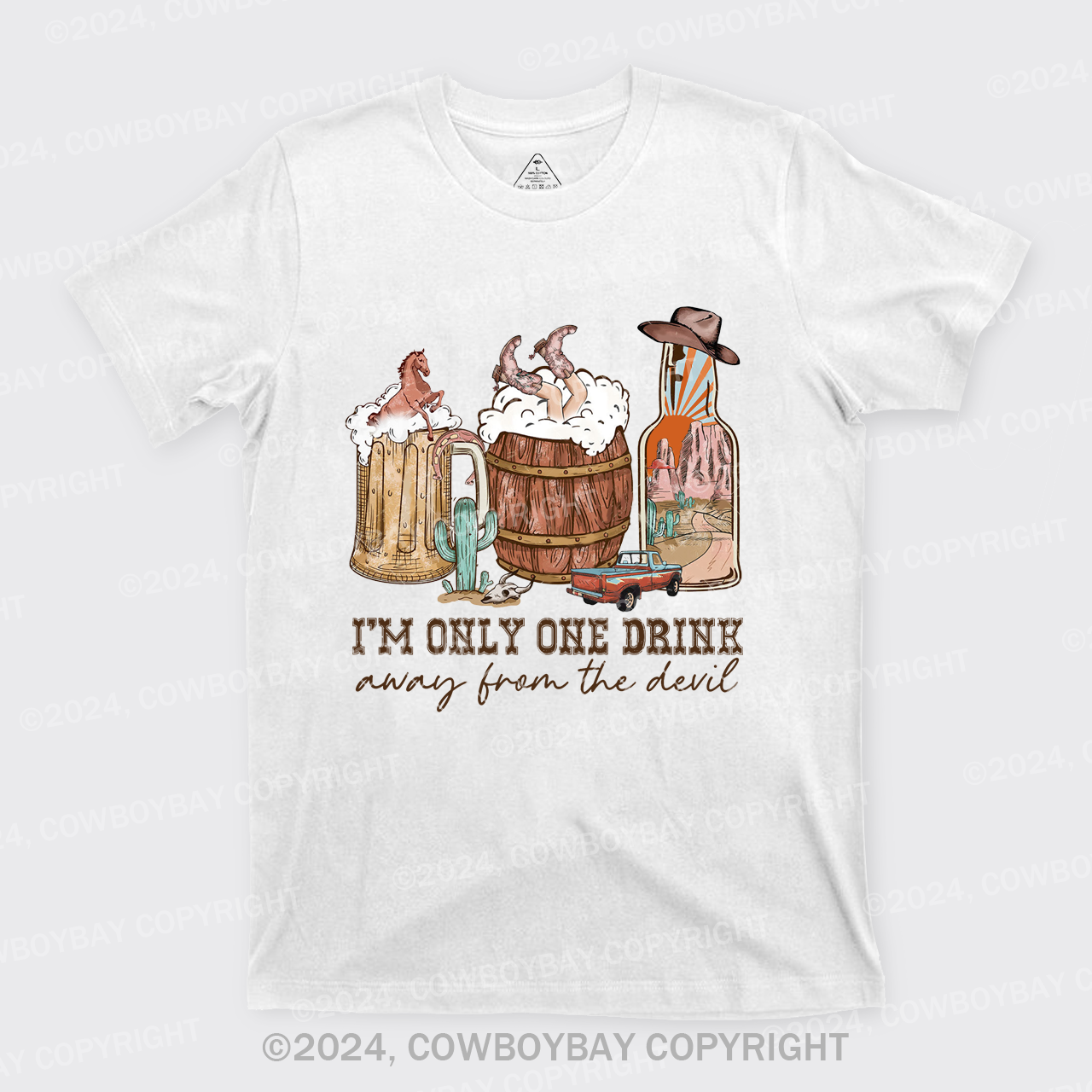 I'm Only One Drink Away From The Devil T-Shirts