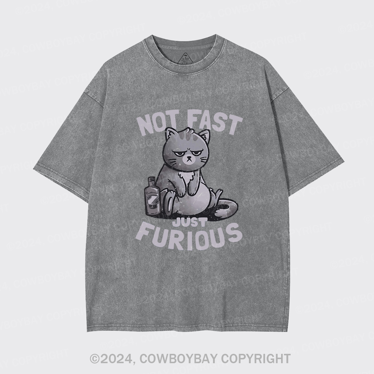 Not Fast Just Furious Cat Garment-dye Tees