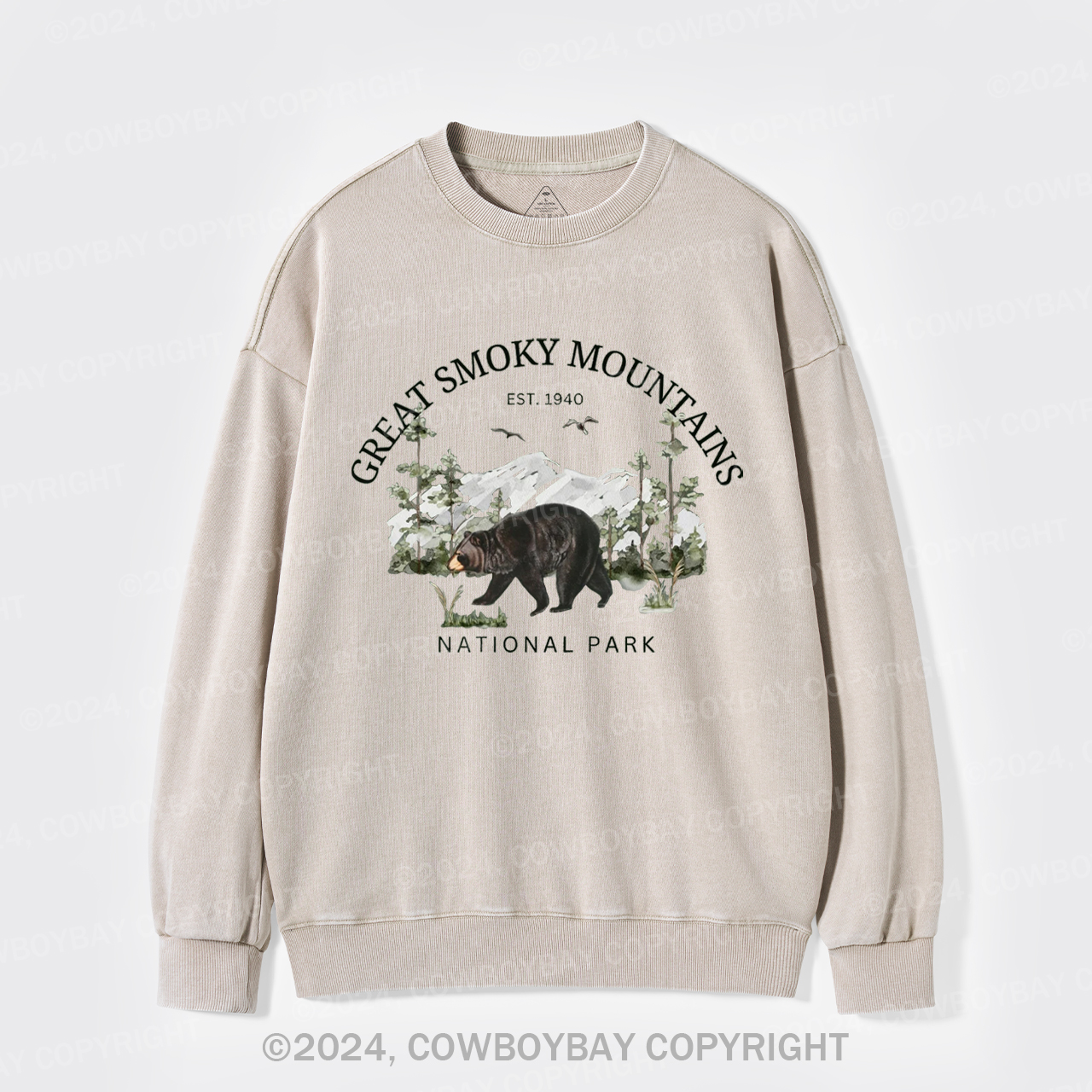 Great Smoky Mountains National Park EST.1940 Washed Sweatshirts