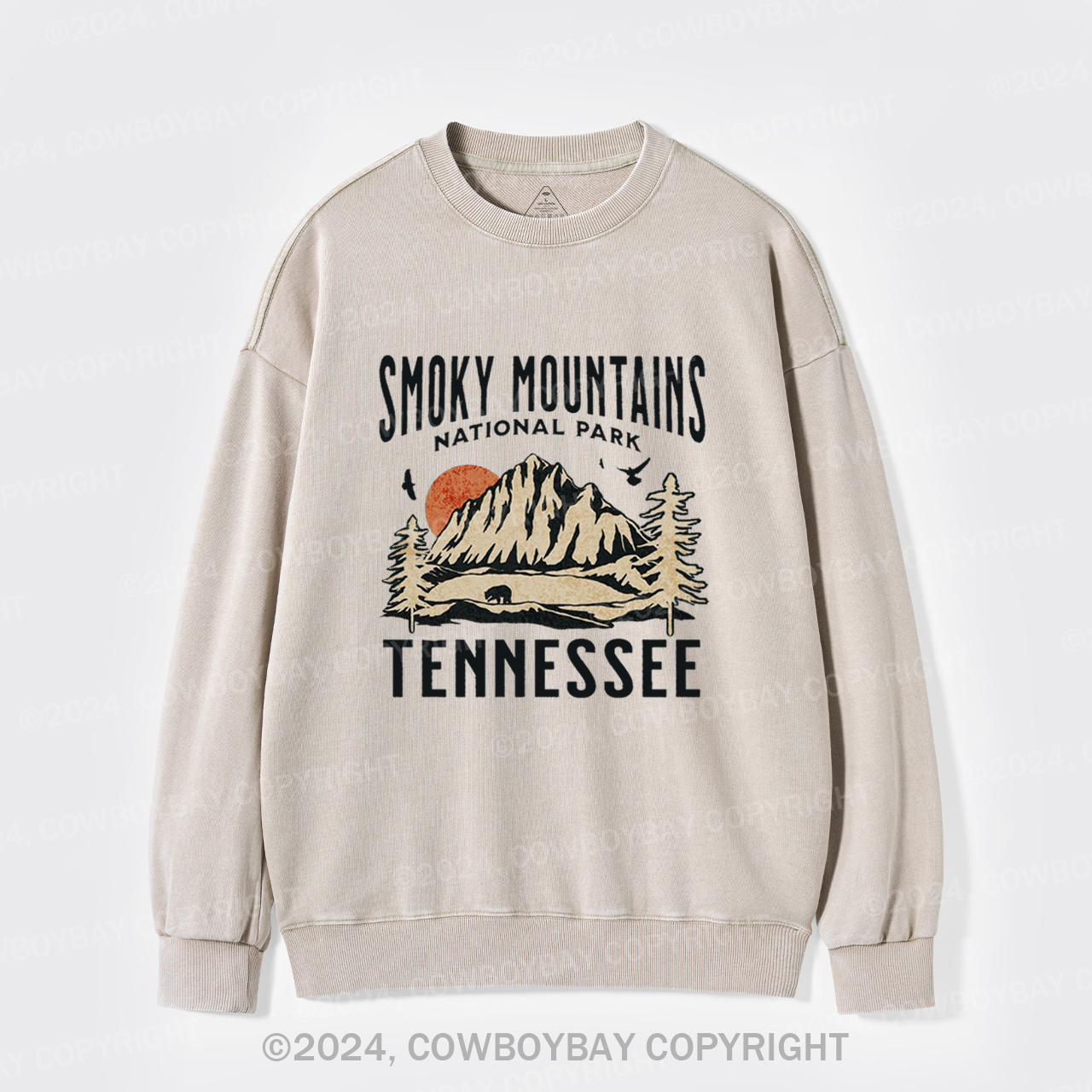 Smoky Mountains National Park Tennessee Washed Sweatshirts