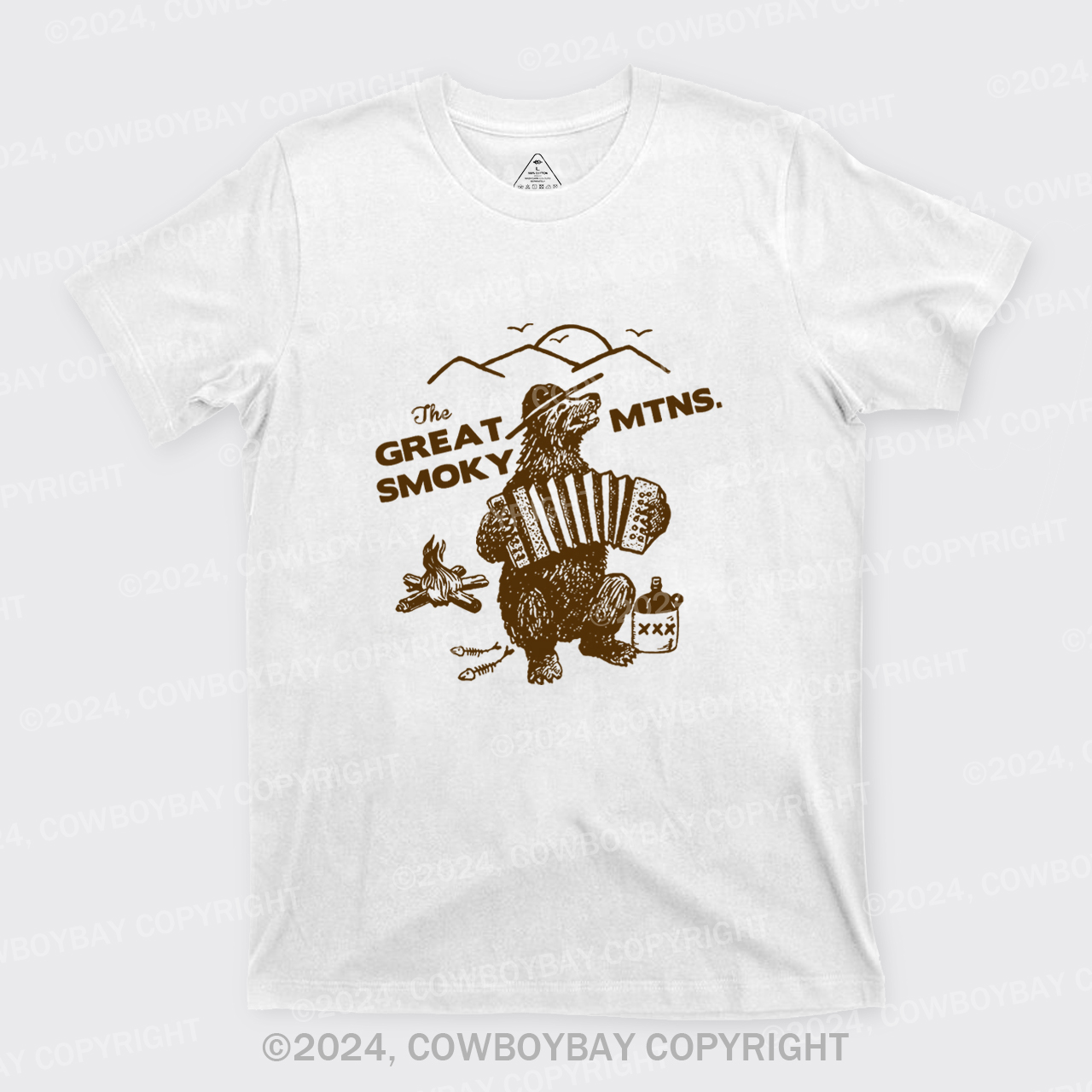 Smoky Bluegrass Grizzly Bear T-Shirts
