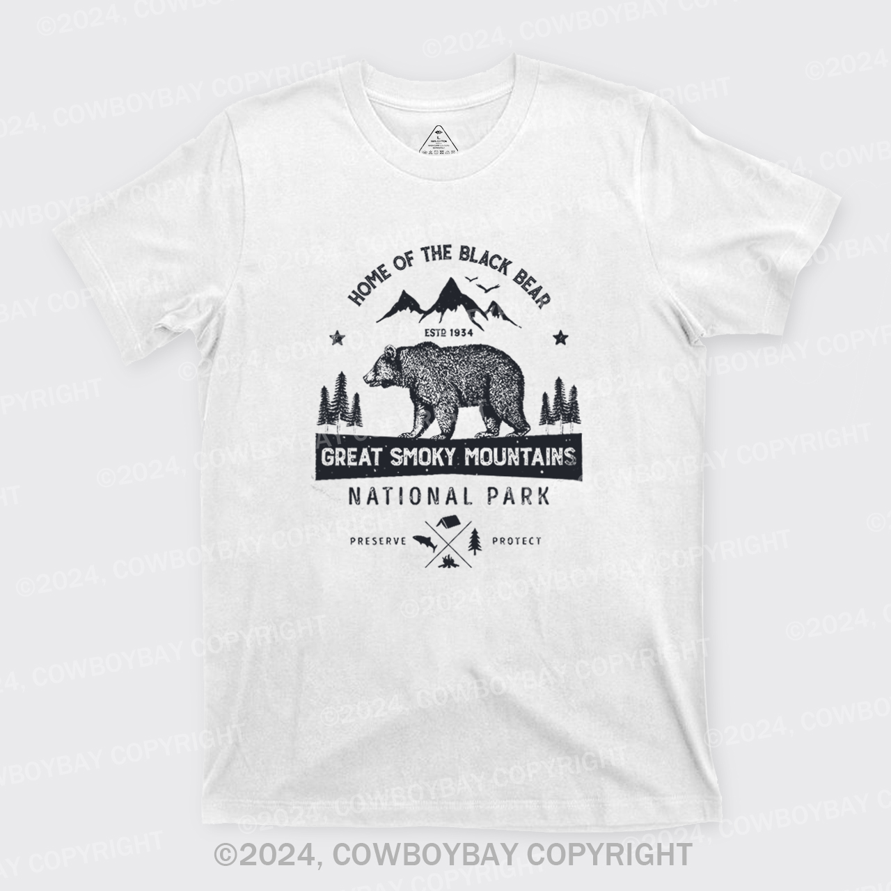 Great Smoky Mountains Home Of The Black Bear T-Shirts