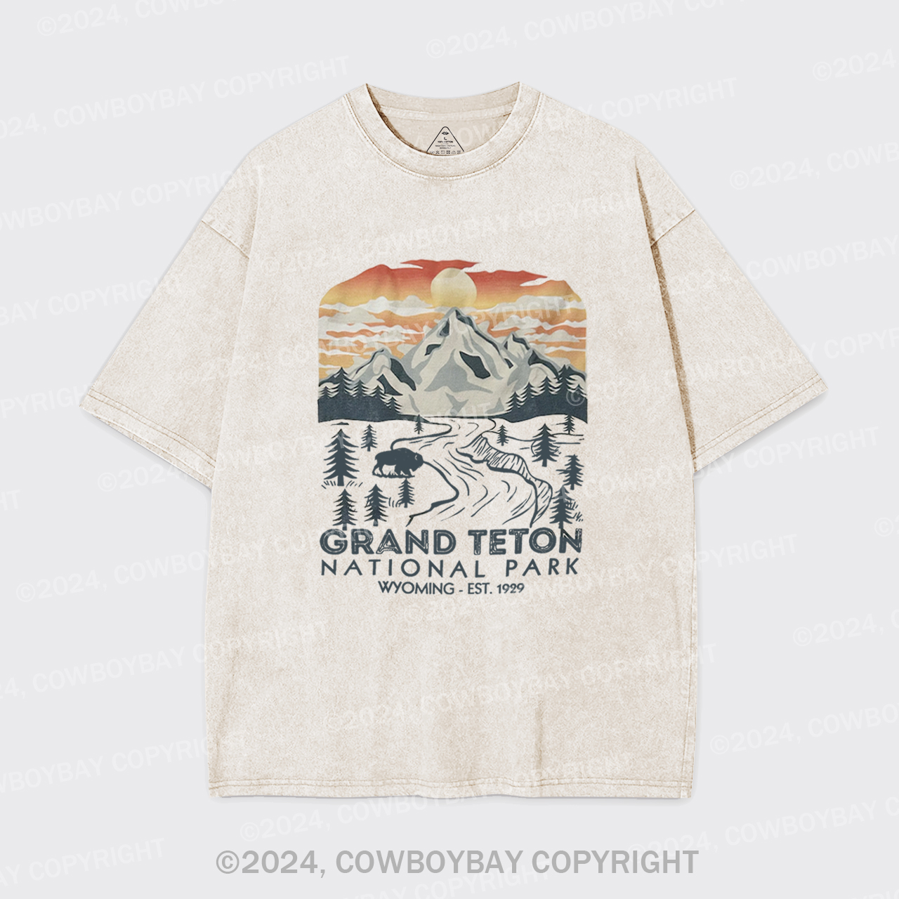 Grand Teton National Park Garment-dye Tees