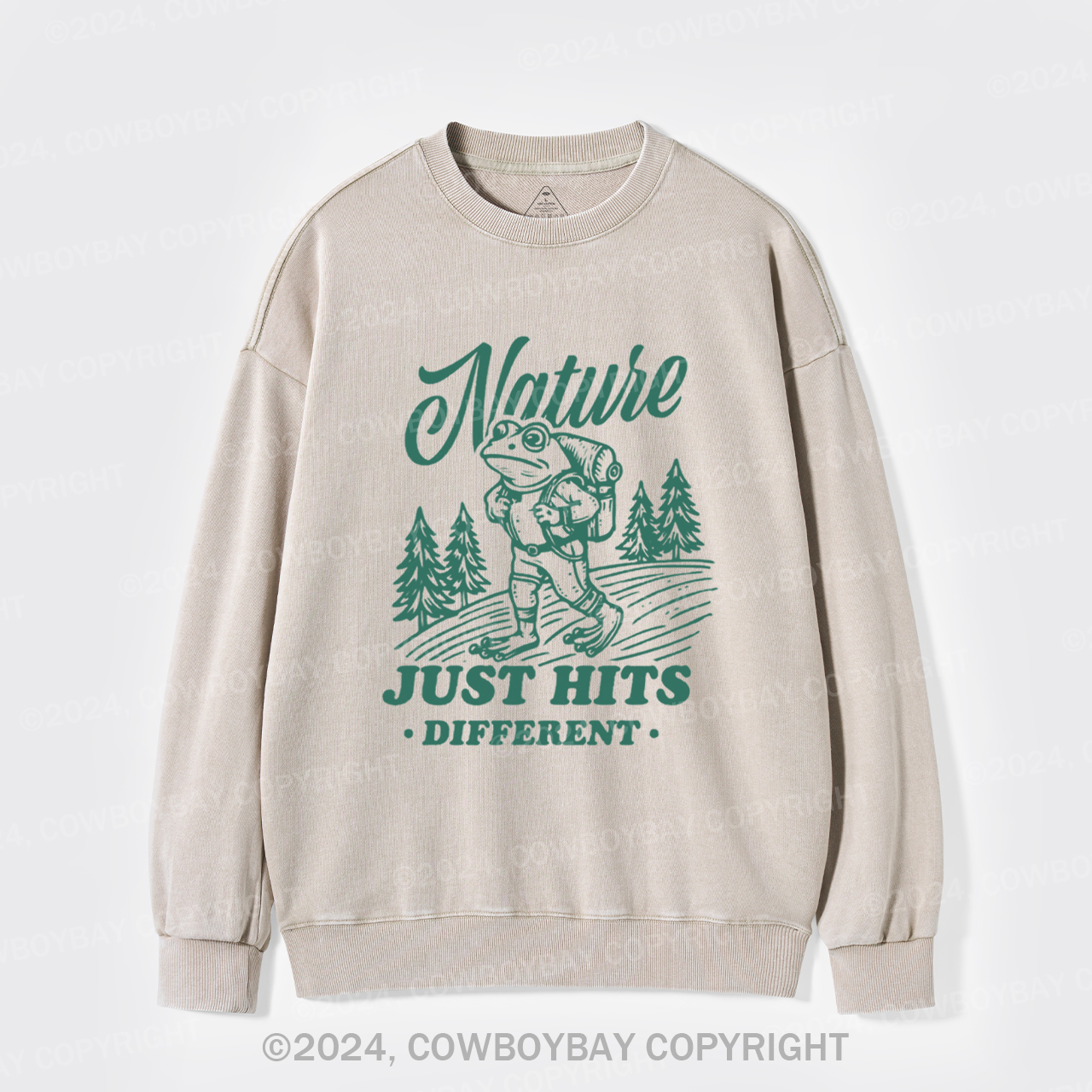 Nature Just Hits Different Washed Sweatshirts