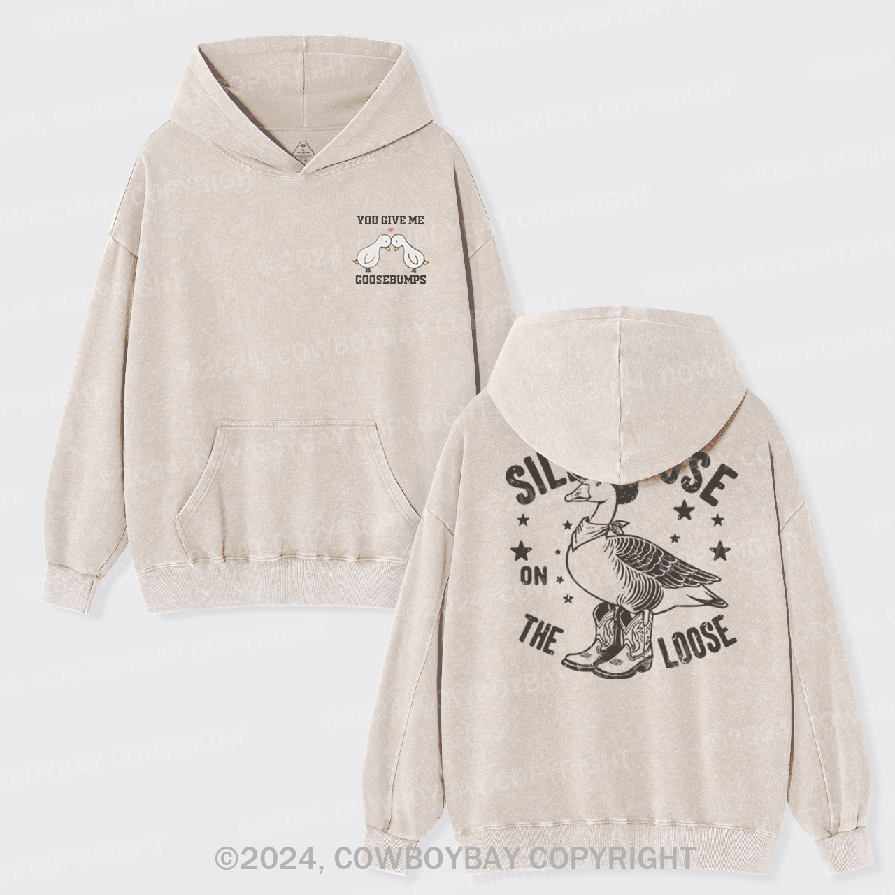 You Give Me Goose Bumps Garment-Dye Hoodies