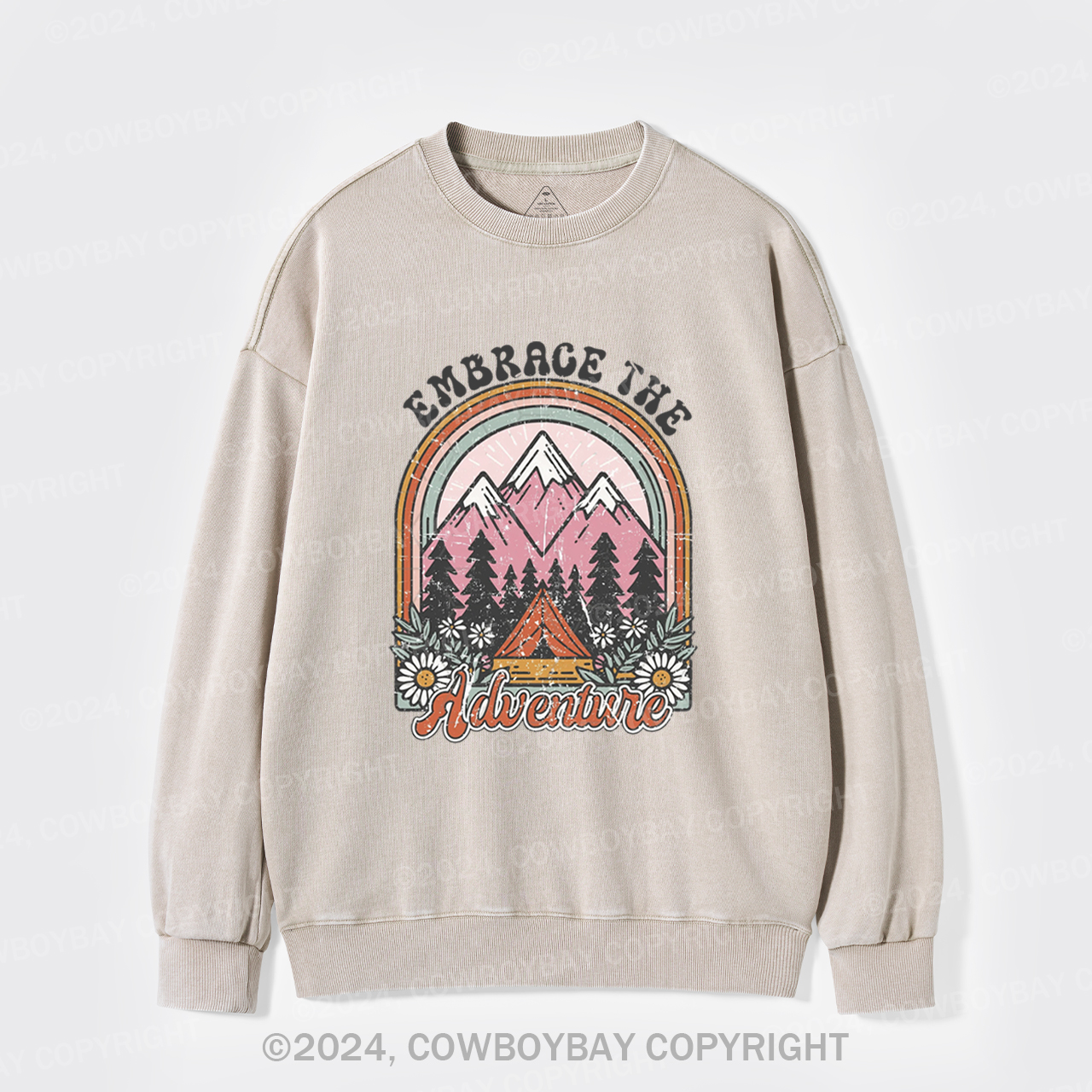 Embrace The Adventure Washed Sweatshirts