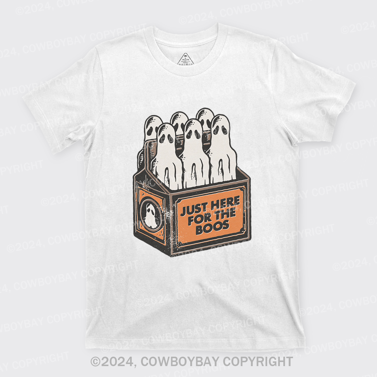 Here For The Boos 6 Pack Booze Ghost Beer Bottles T-Shirts