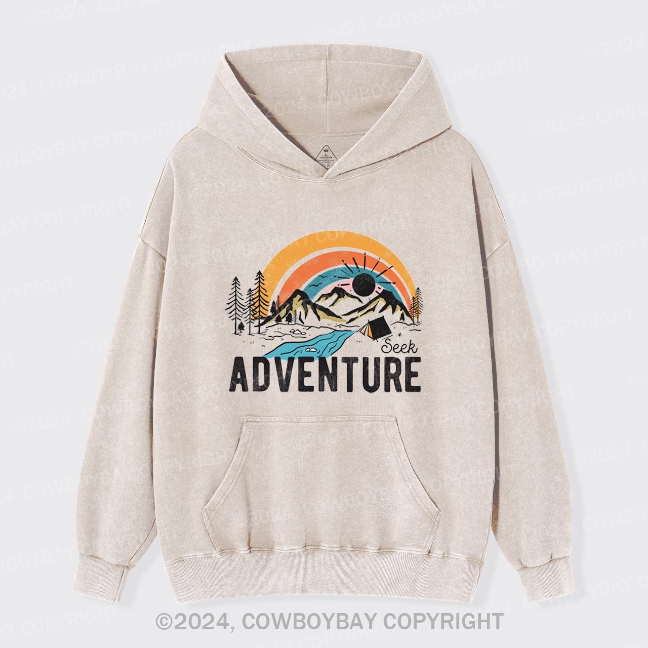 Seek Adventure Garment-Dye Hoodies