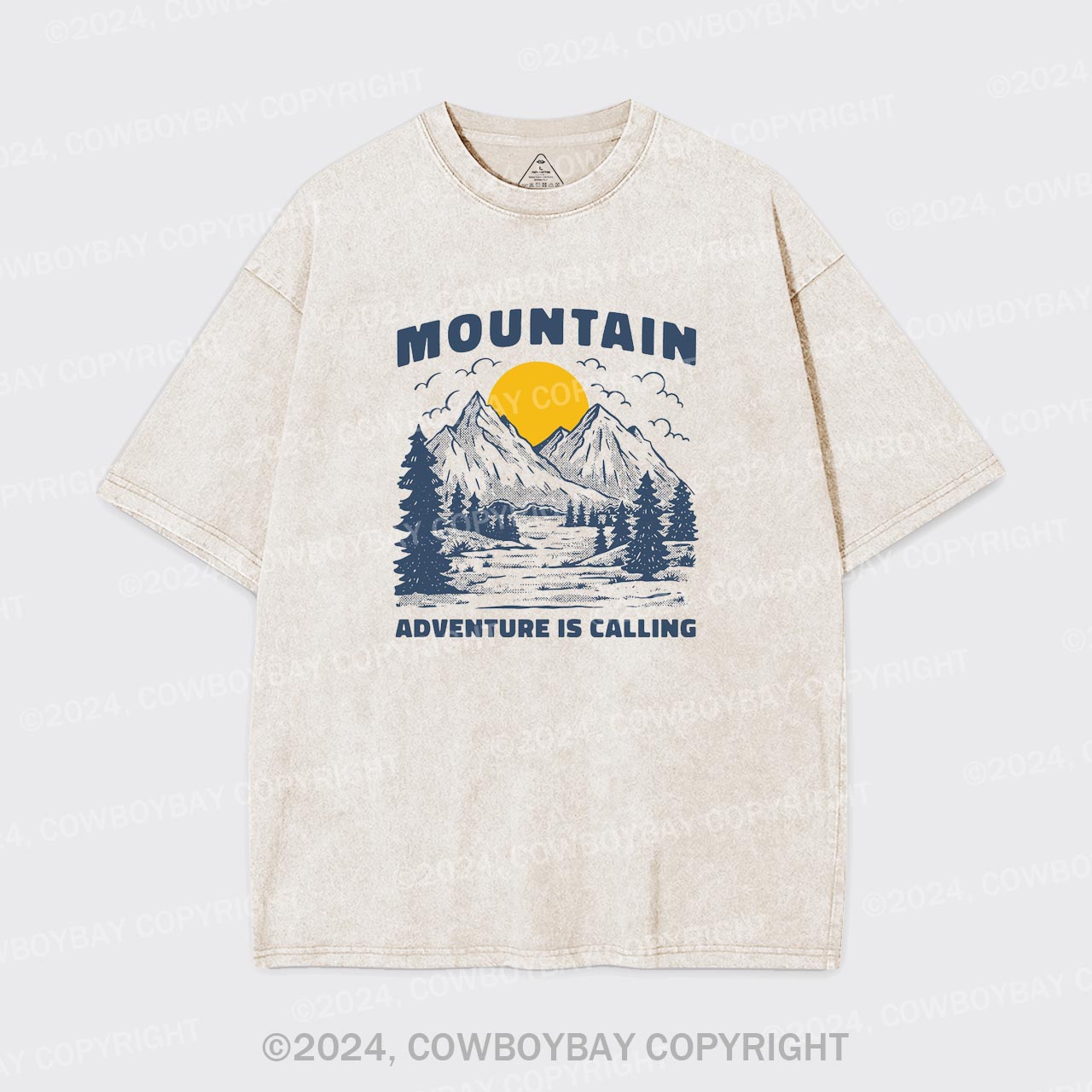 Mountain Adventure Is Calling Garment-dye Tees