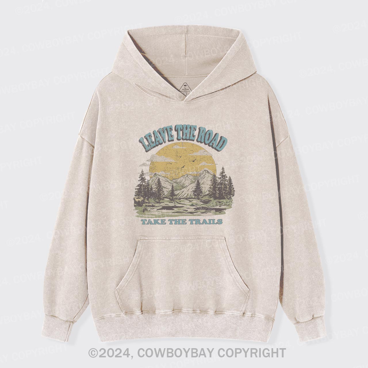 Leave the Road Take Trails Garment-Dye Hoodies