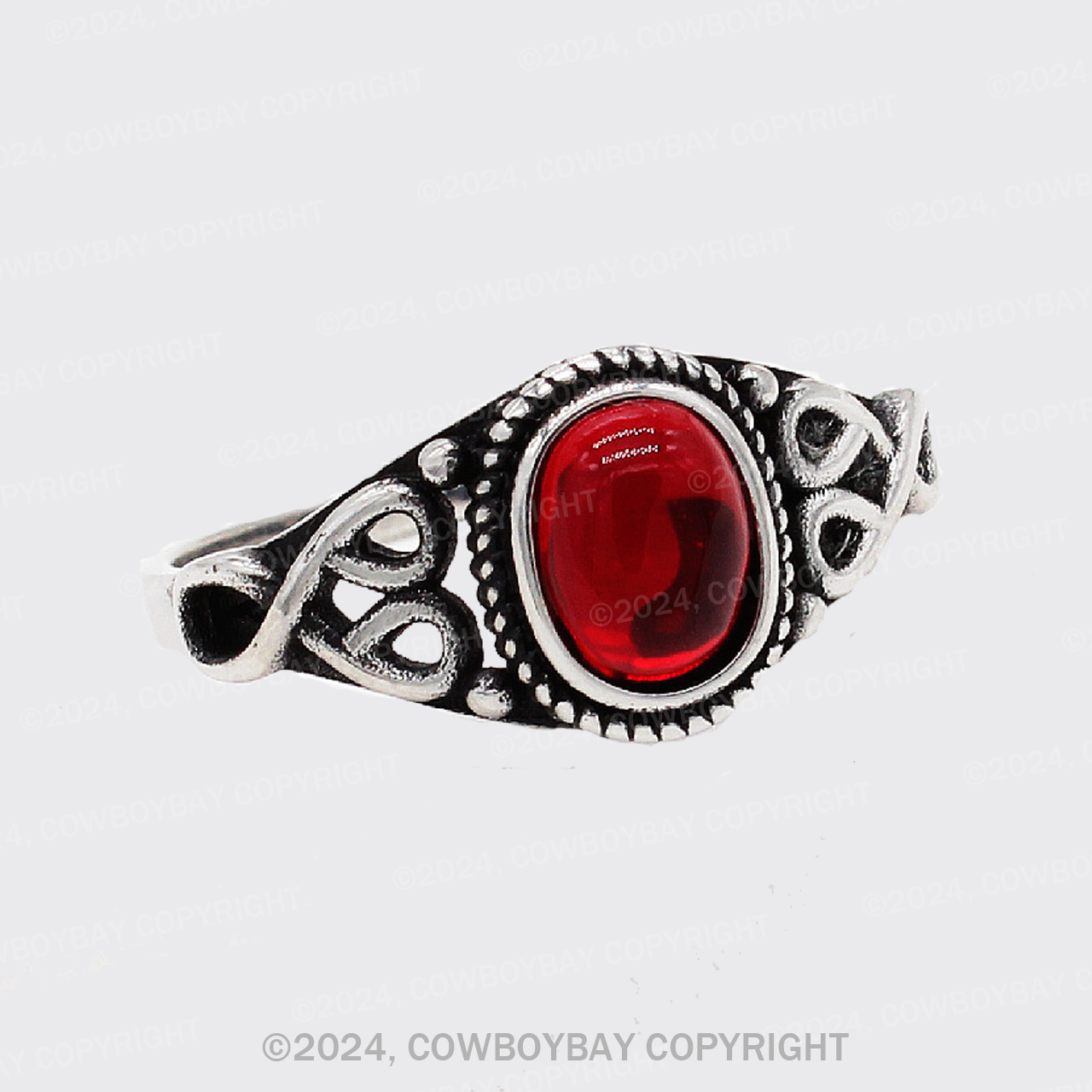 Vintage Court Turquoise Gemstone Ring