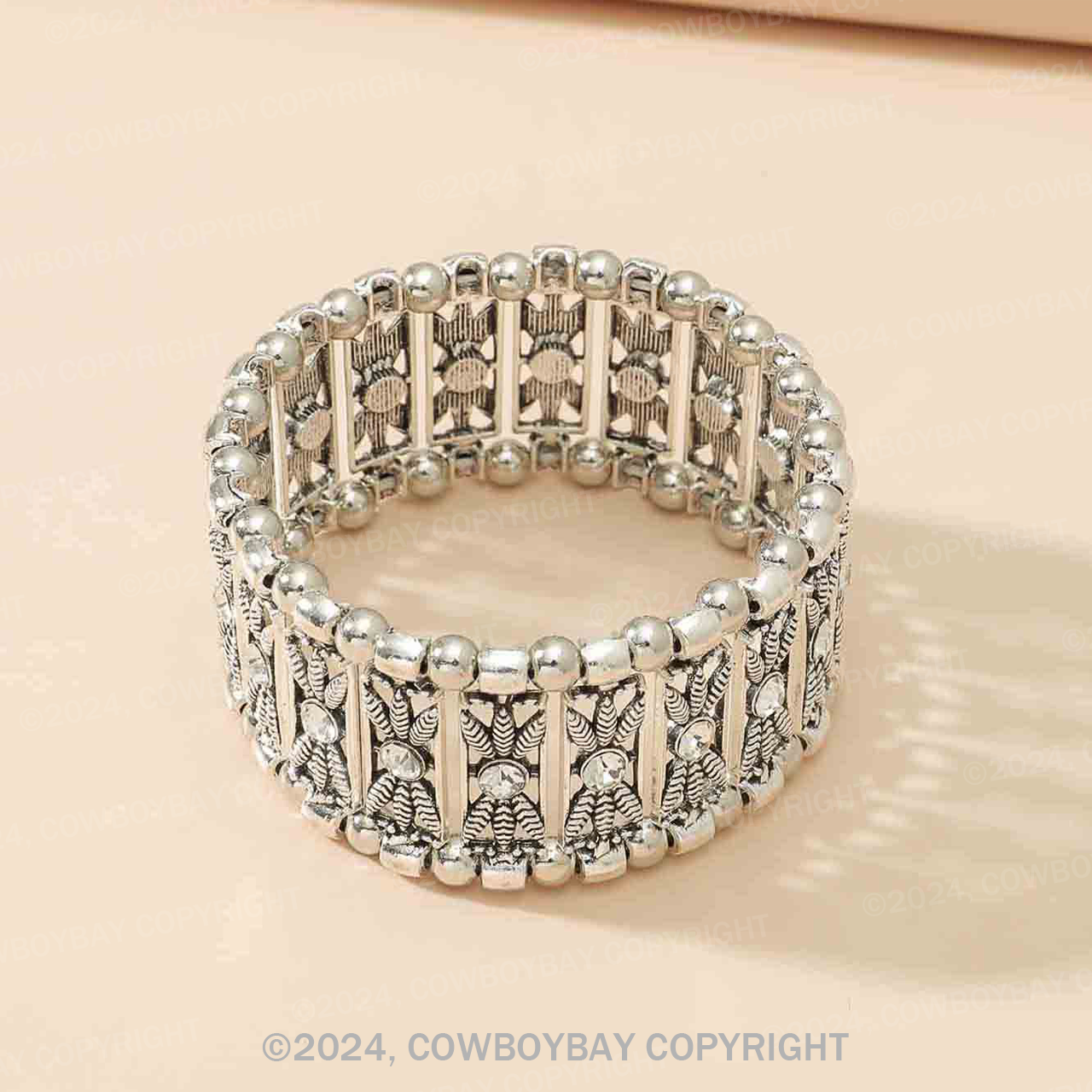 Vintage Resin Stretch Bracelet